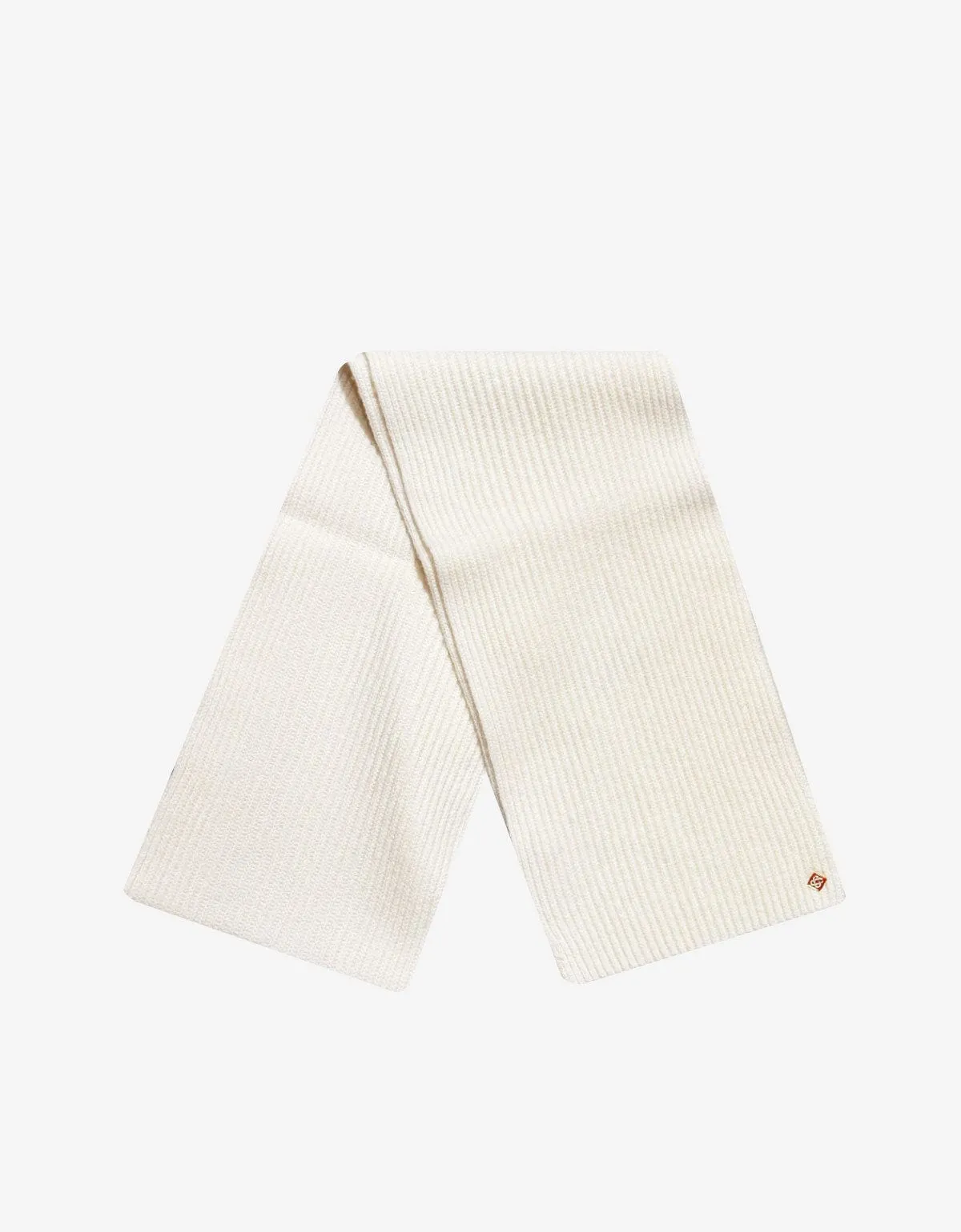 Casablanca White Half Cardigan Wool Scarf sold by Zoo Fashions