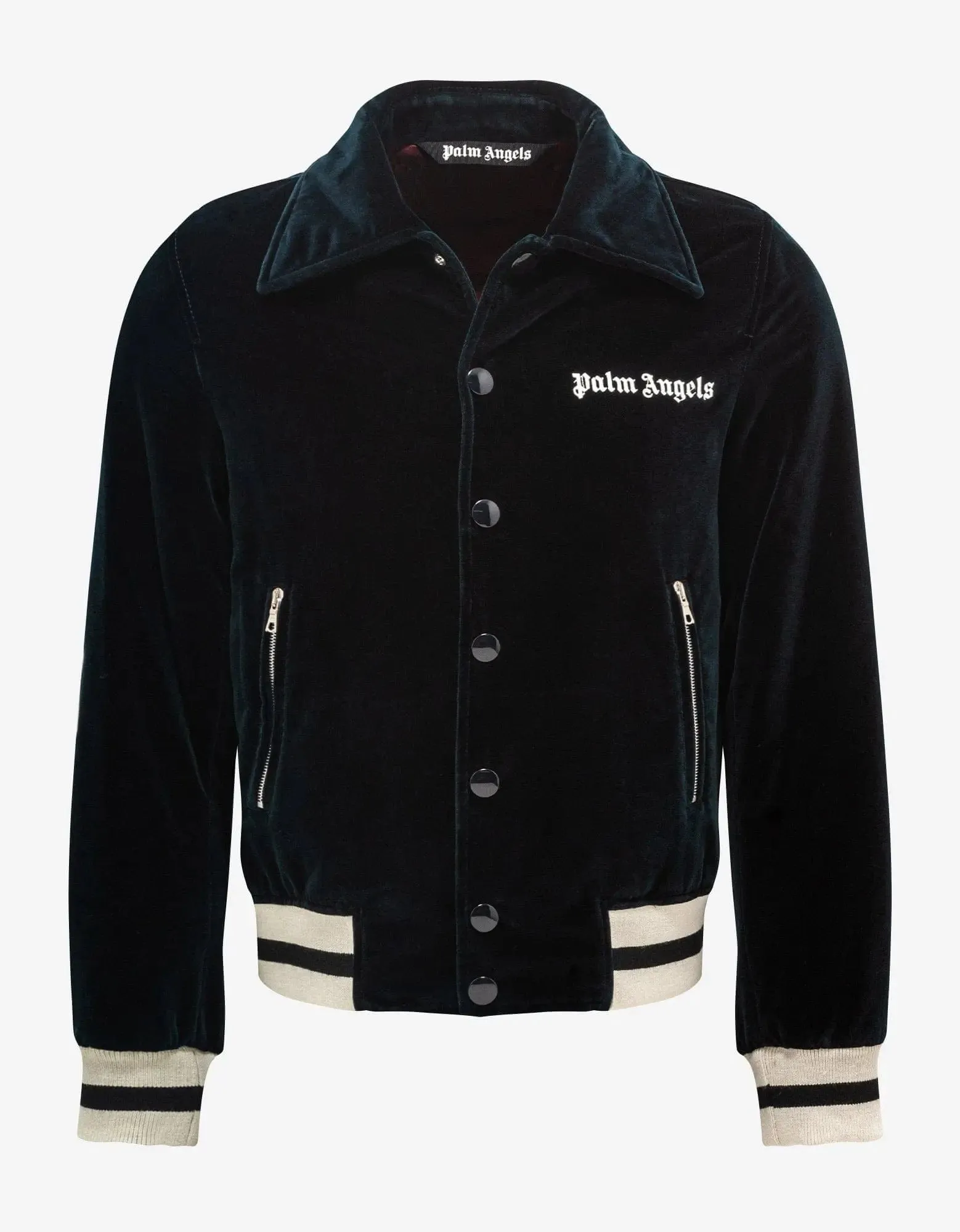 Palm Angels Blue Sunday Baseball Jacket sold by Zoo Fashions