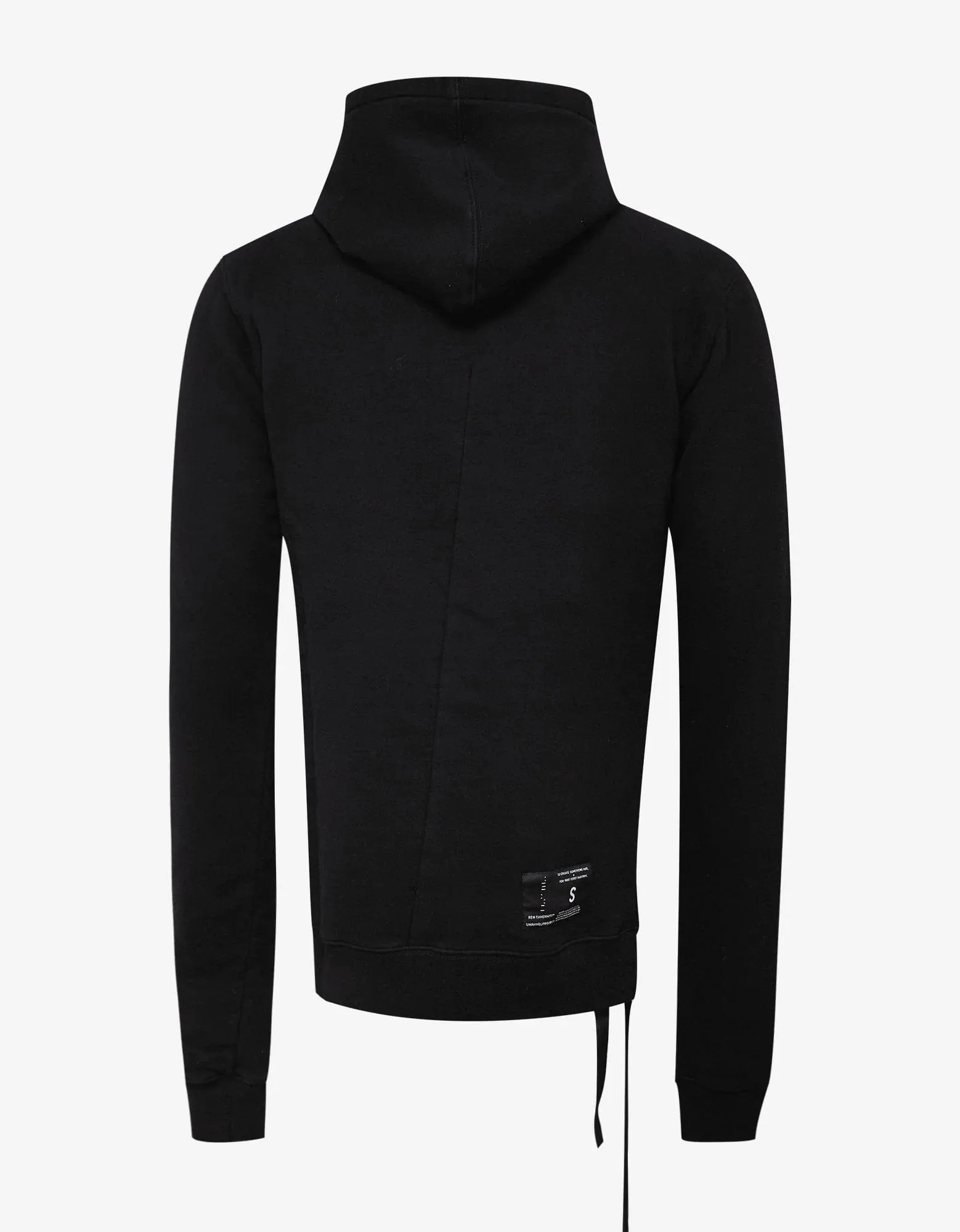 Ben Taverniti Unravel Project Black Long Body Hoodie sold by Zoo Fashions product image thumbnail 2