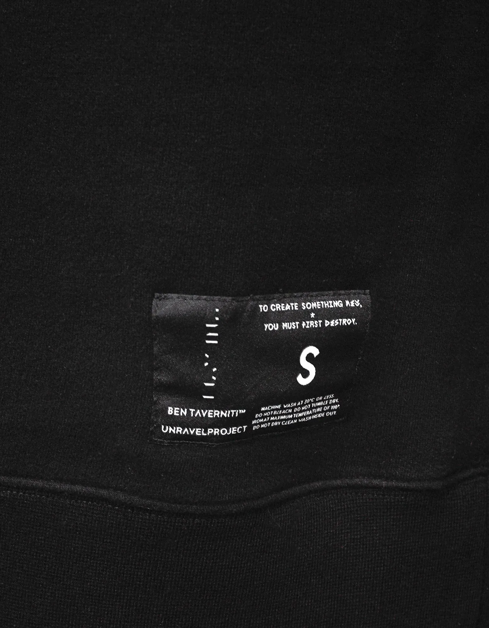 Ben Taverniti Unravel Project Black Long Body Hoodie sold by Zoo Fashions product image thumbnail 4