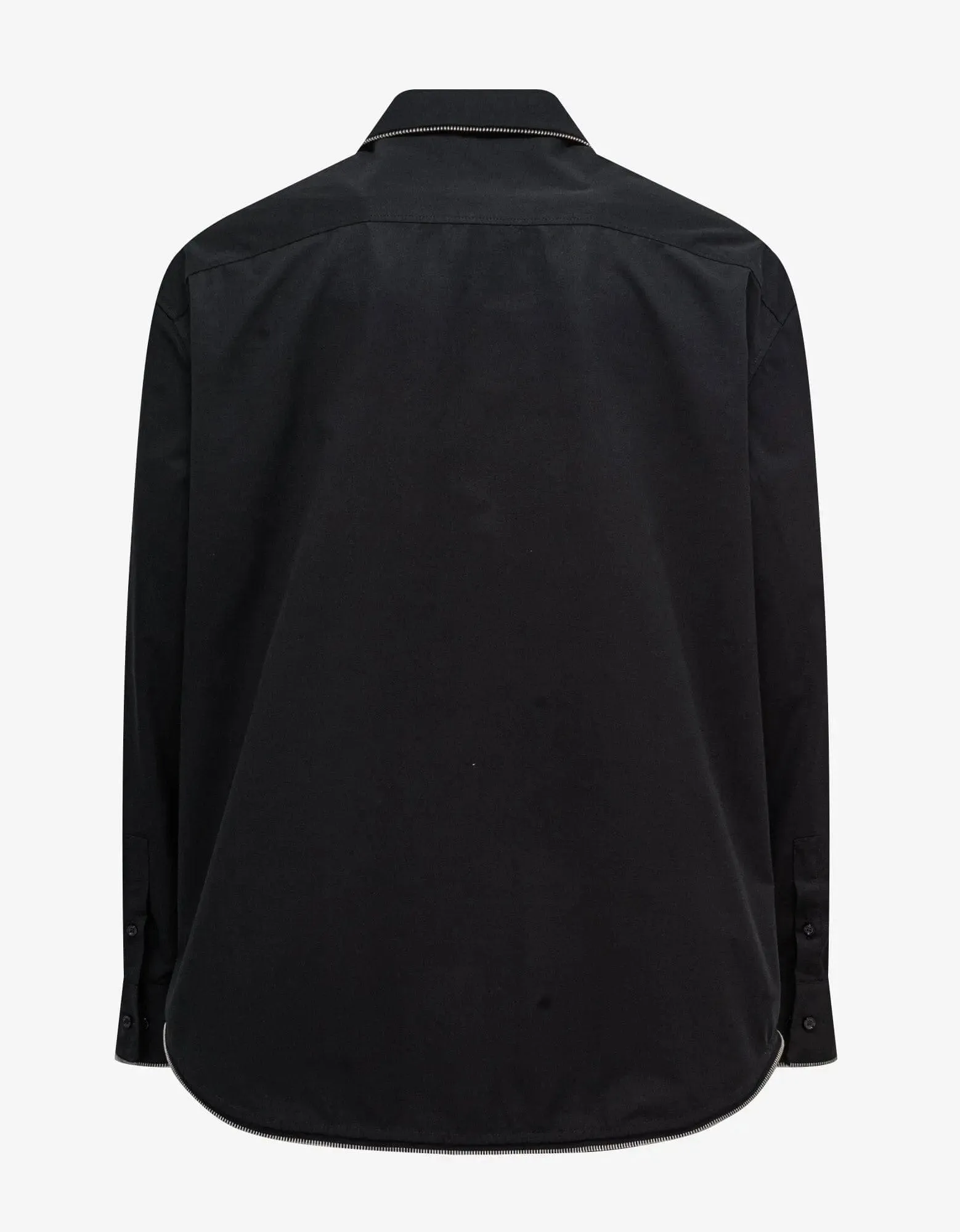 Off-White Black Zip Military Overshirt sold by Zoo Fashions product image thumbnail 2