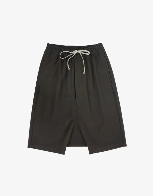 Rick Owens Boxer Pods Darkdust Wool Blend Shorts - AW15 made by Zoo Fashions