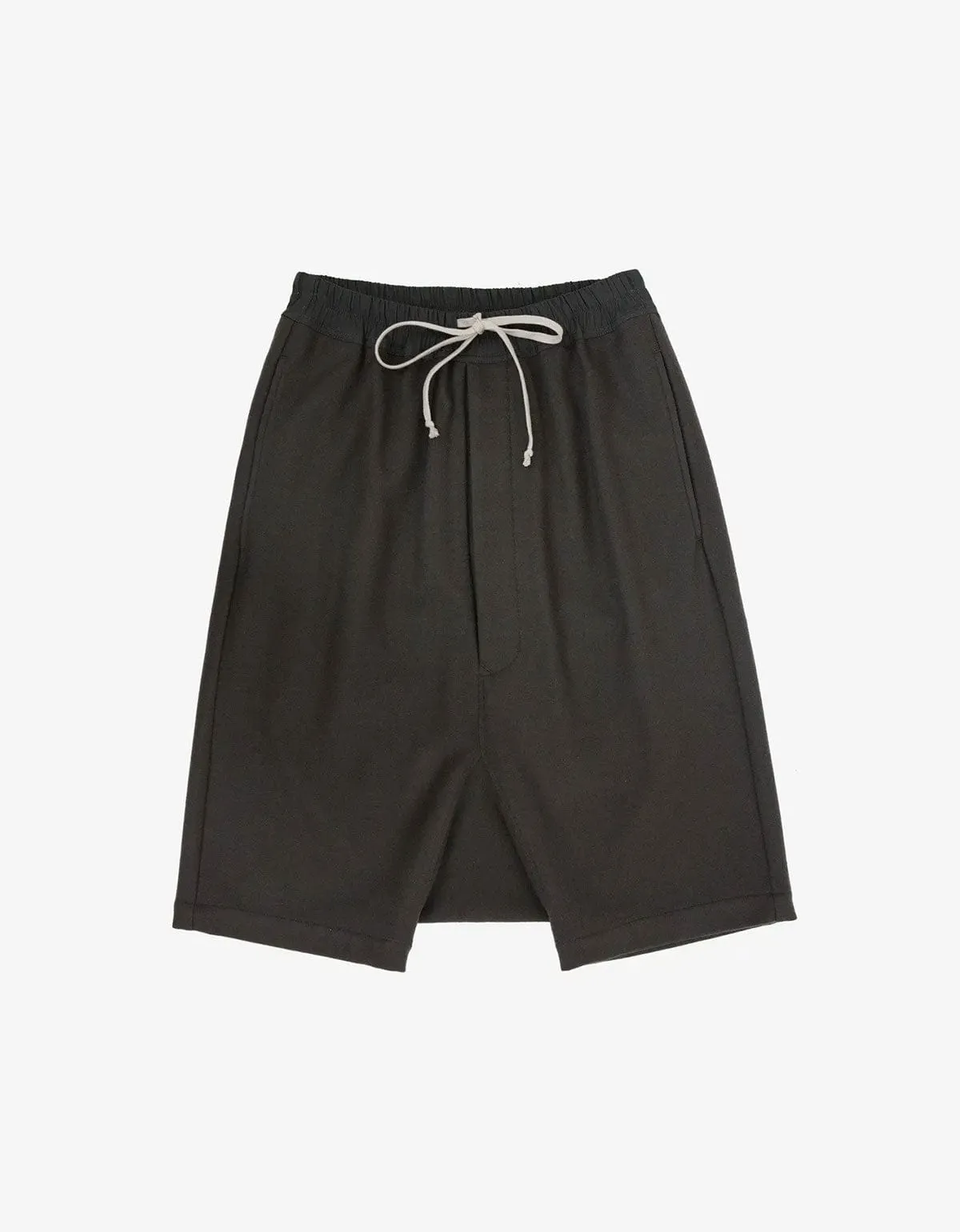 Rick Owens Boxer Pods Darkdust Wool Blend Shorts - AW15 sold by Zoo Fashions