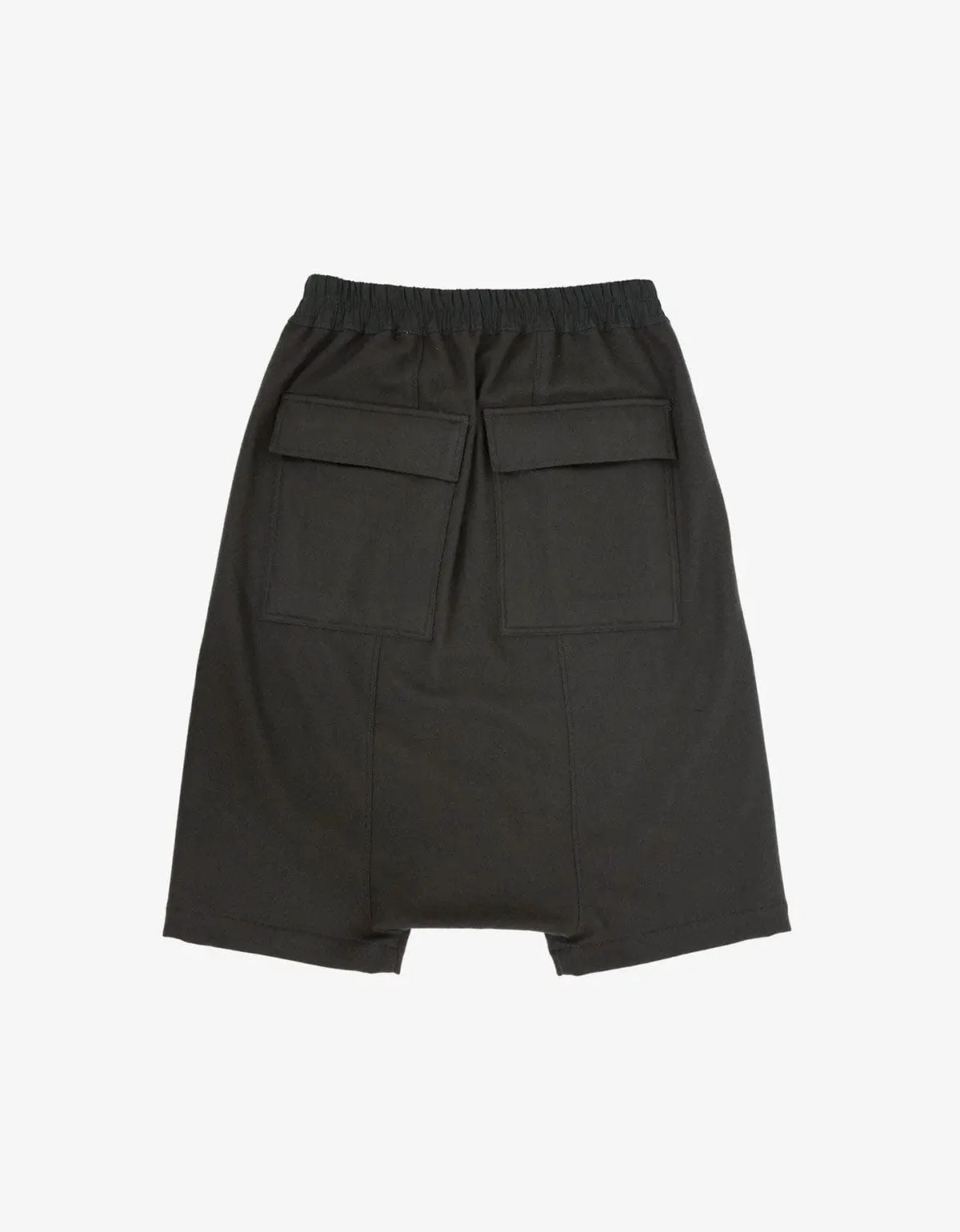 Rick Owens Boxer Pods Darkdust Wool Blend Shorts - AW15 sold by Zoo Fashions product image thumbnail 2