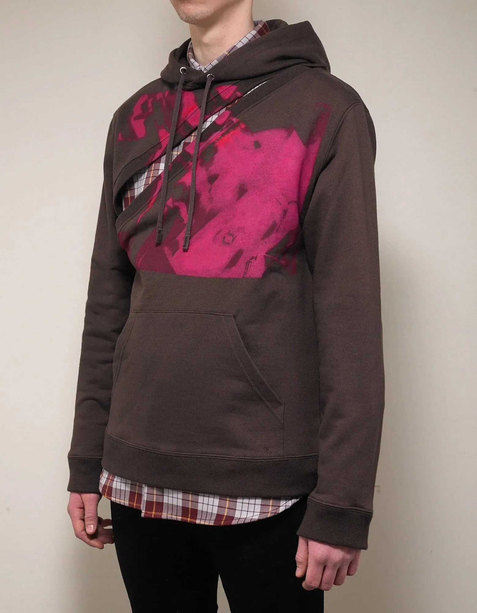 Raf Simons Brown Two-Piece Hoodie - SS18 sold by Zoo Fashions product image thumbnail 2