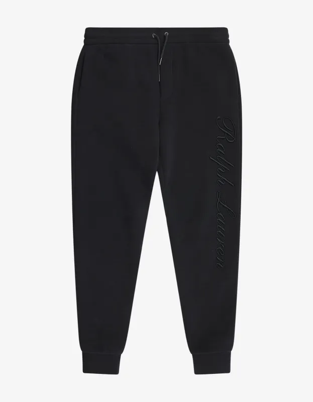 Ralph Lauren Purple Label Navy Blue Logo Embroidery Sweat Pants - AW19 sold by Zoo Fashions