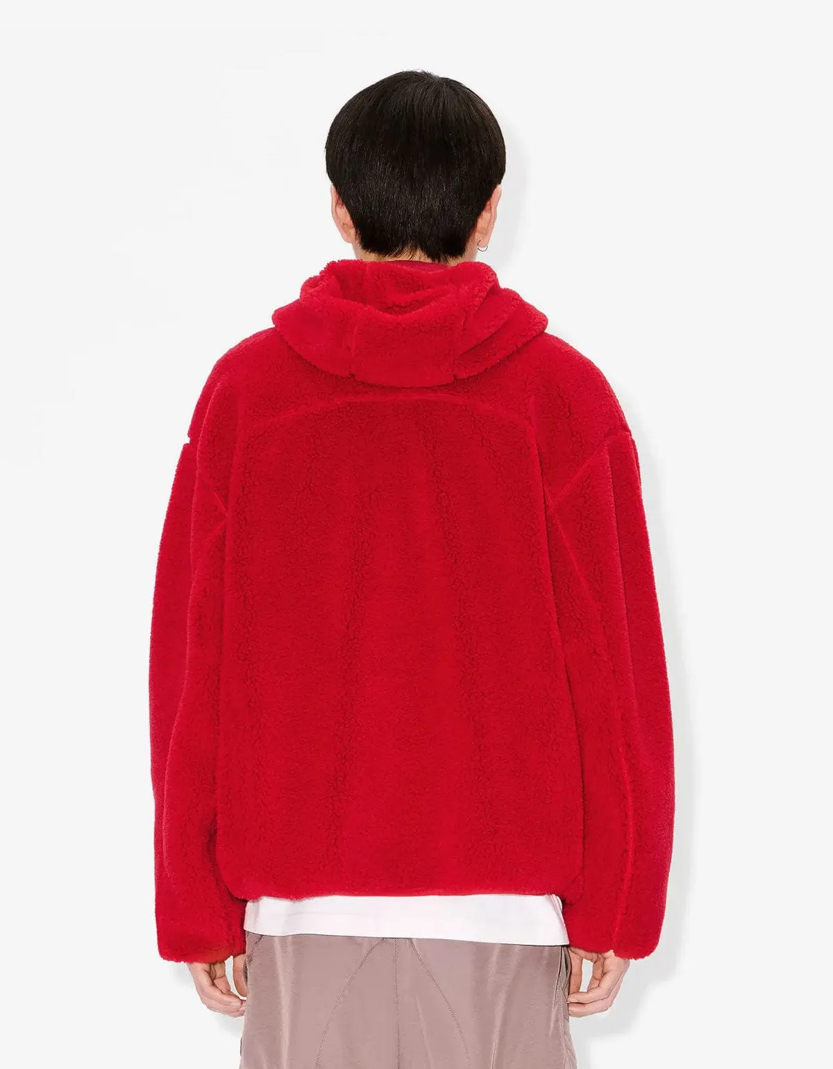 Kenzo Boke Flower 2.0 Red Fleece Blouson Jacket sold by Zoo Fashions product image thumbnail 4