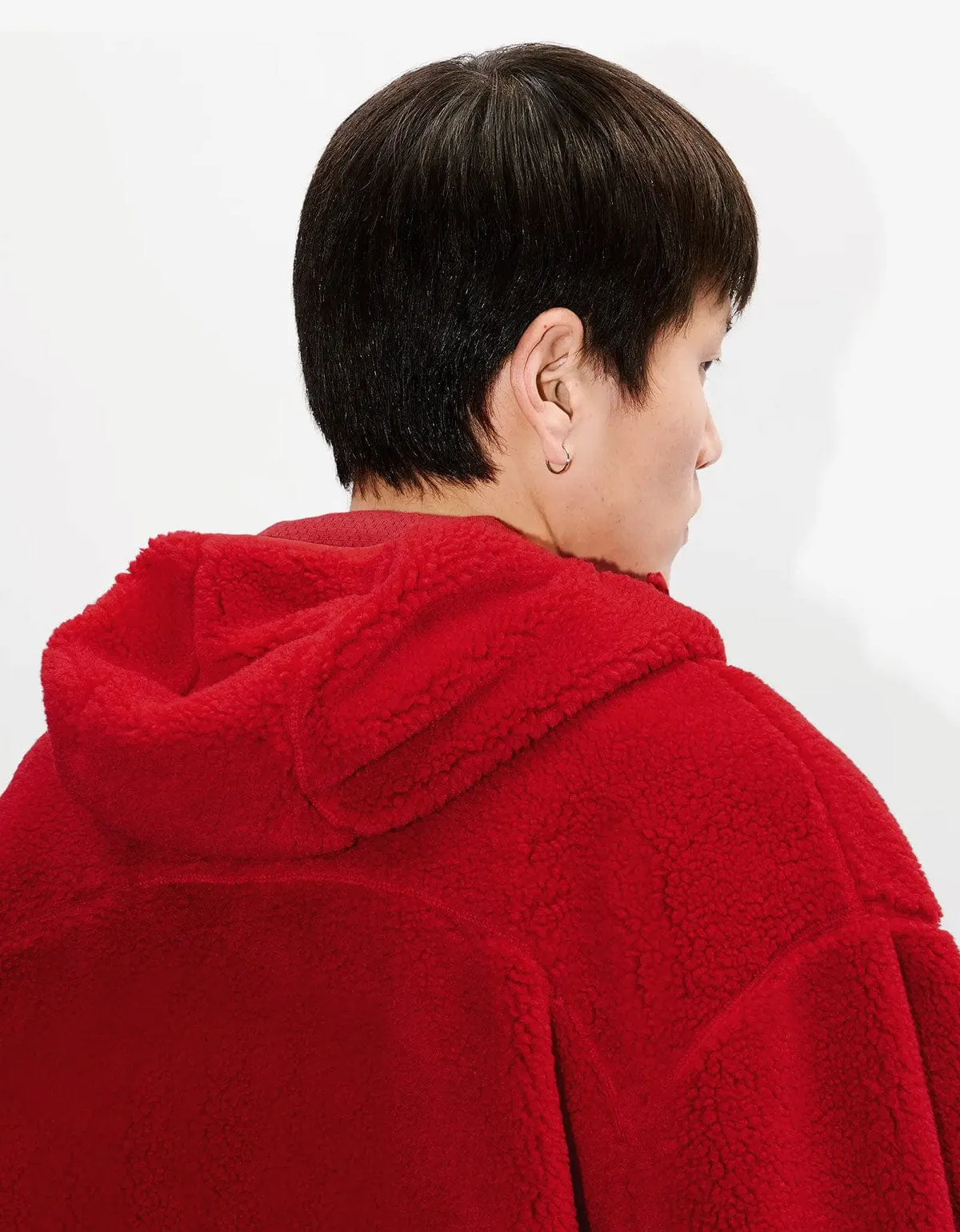 Kenzo Boke Flower 2.0 Red Fleece Blouson Jacket sold by Zoo Fashions product image thumbnail 5