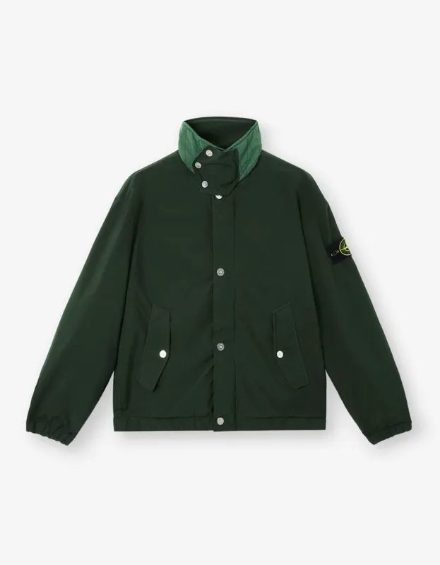 Stone Island Green Poly-TC Coach Jacket sold by Zoo Fashions