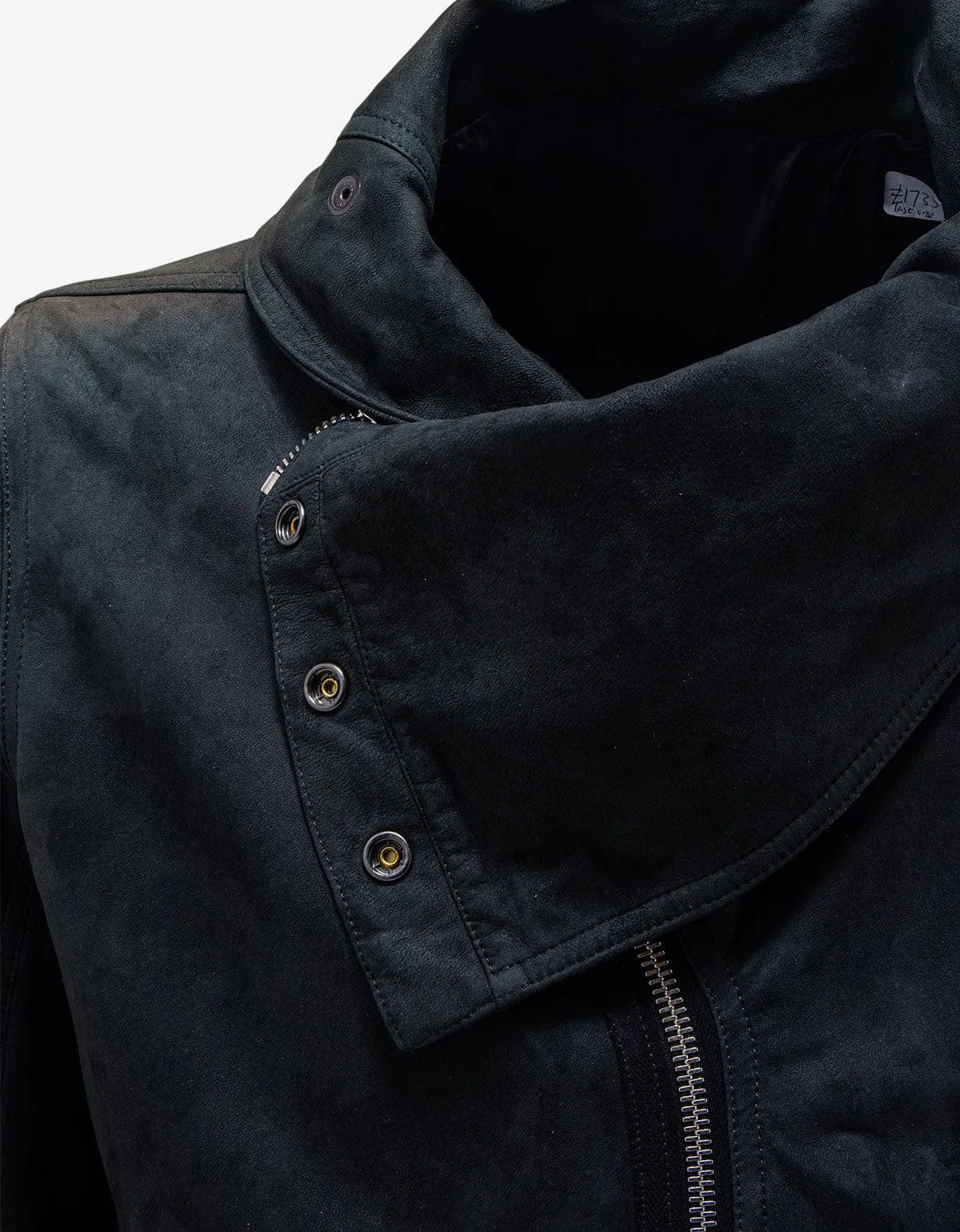 Rick Owens Showtek Passport Blue Leather Jacket - AW15 sold by Zoo Fashions product image thumbnail 5