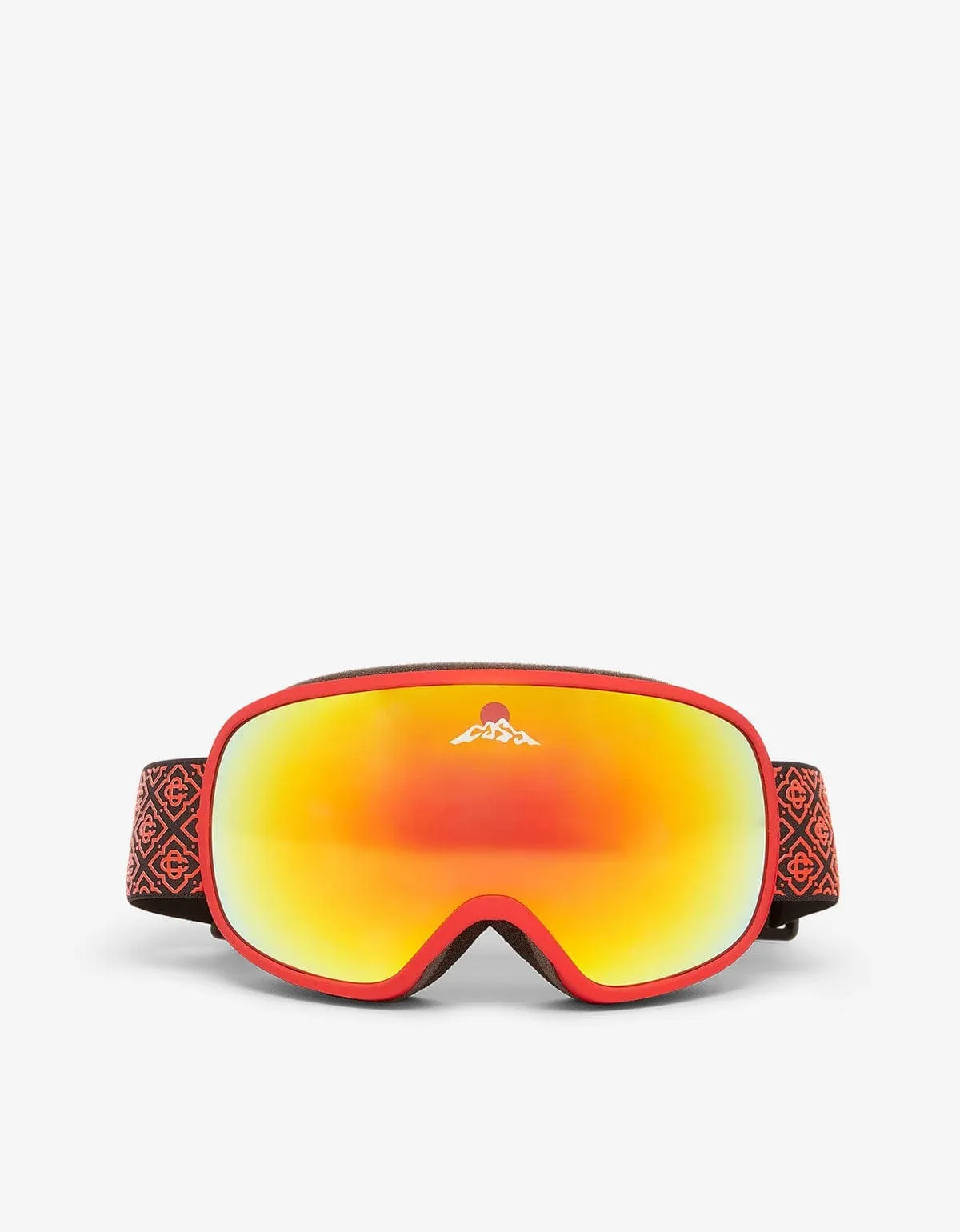 Casablanca Red & Orange Ski Goggles sold by Zoo Fashions