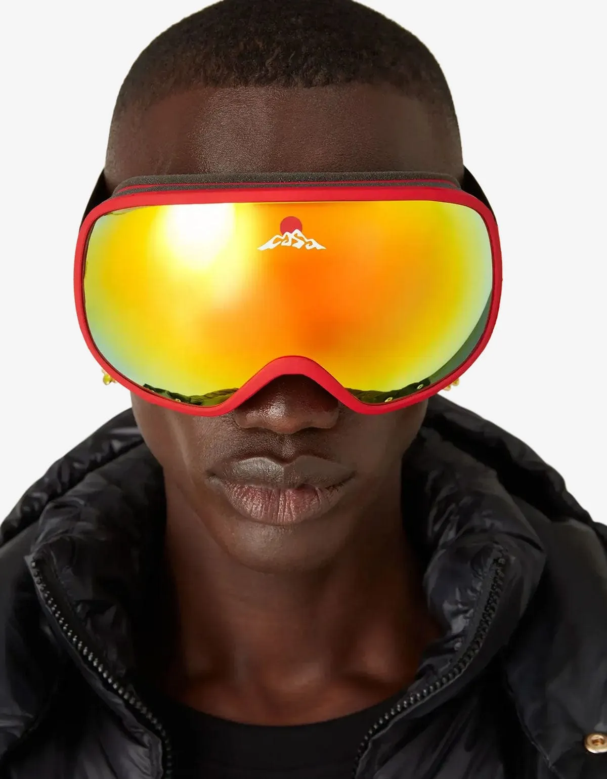 Casablanca Red & Orange Ski Goggles sold by Zoo Fashions product image thumbnail 4