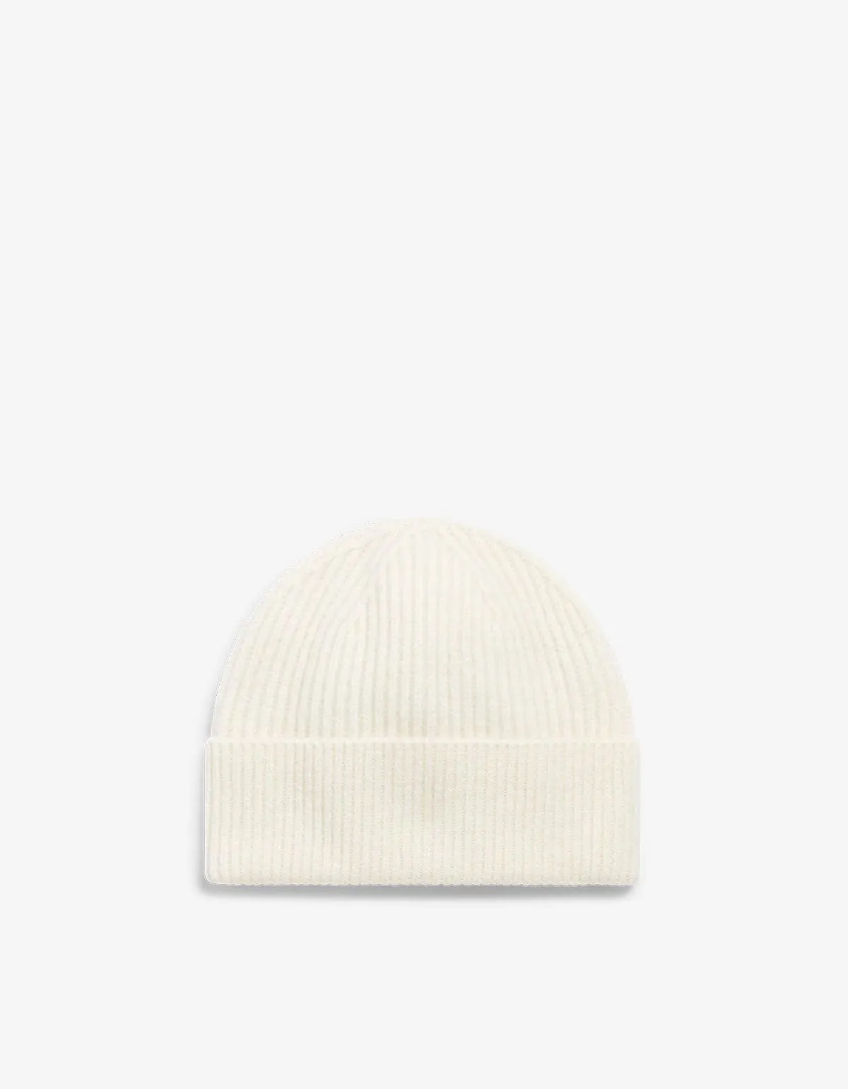 Casablanca White Rib Wool Beanie Hat sold by Zoo Fashions product image thumbnail 3
