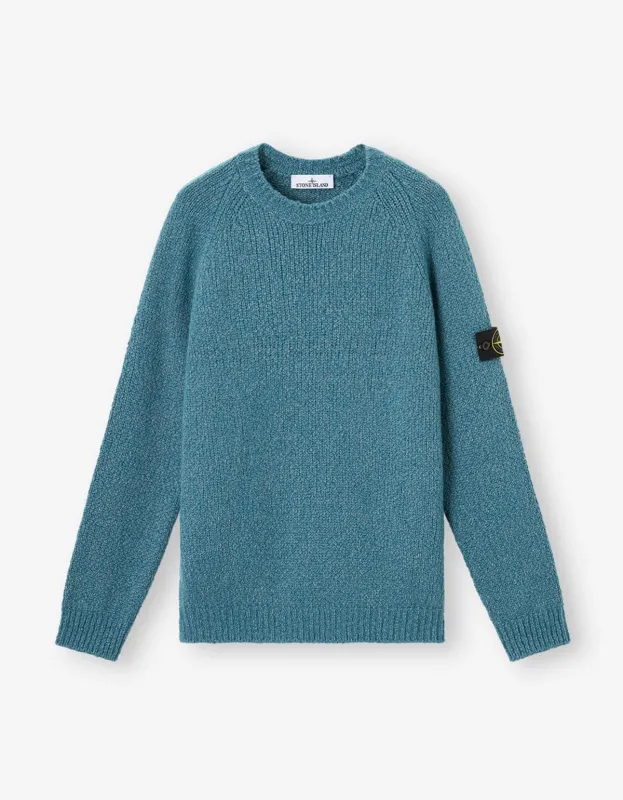 Stone Island Blue Wool Sweater sold by Zoo Fashions