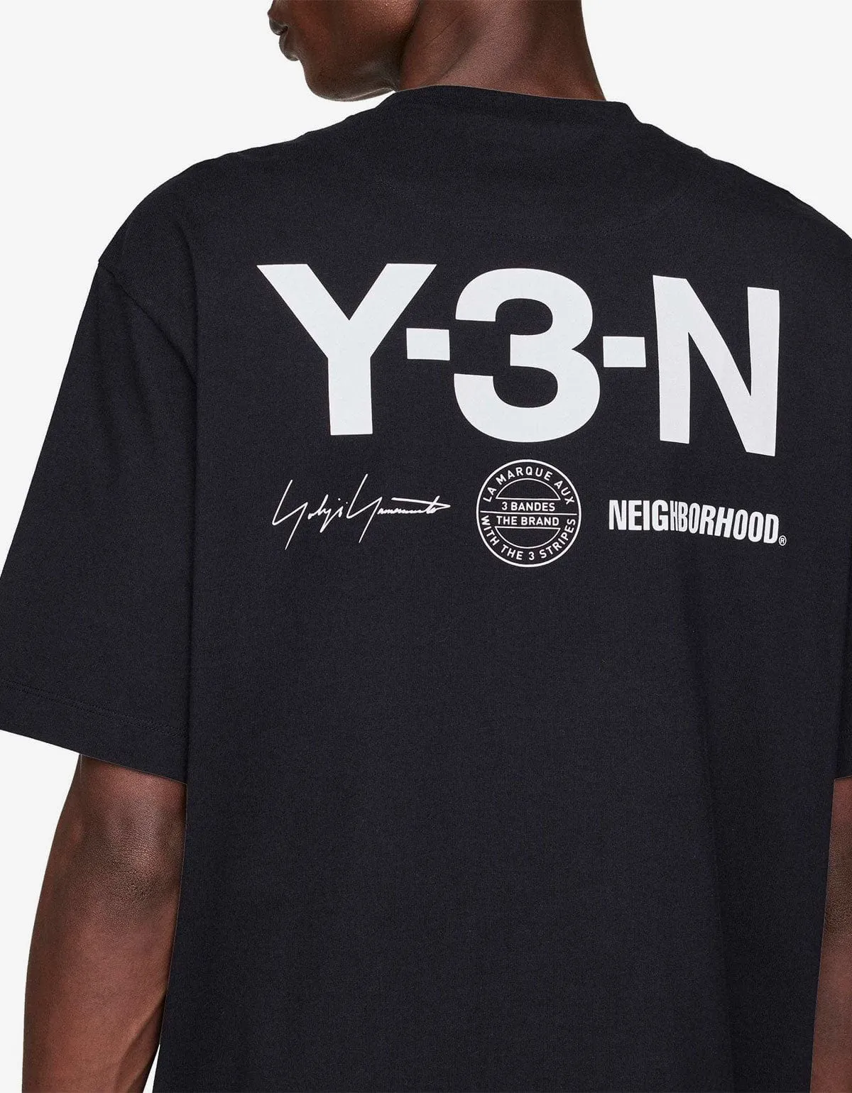 Y-3 Neighborhood Black Graphic T-Shirt sold by Zoo Fashions product image thumbnail 4