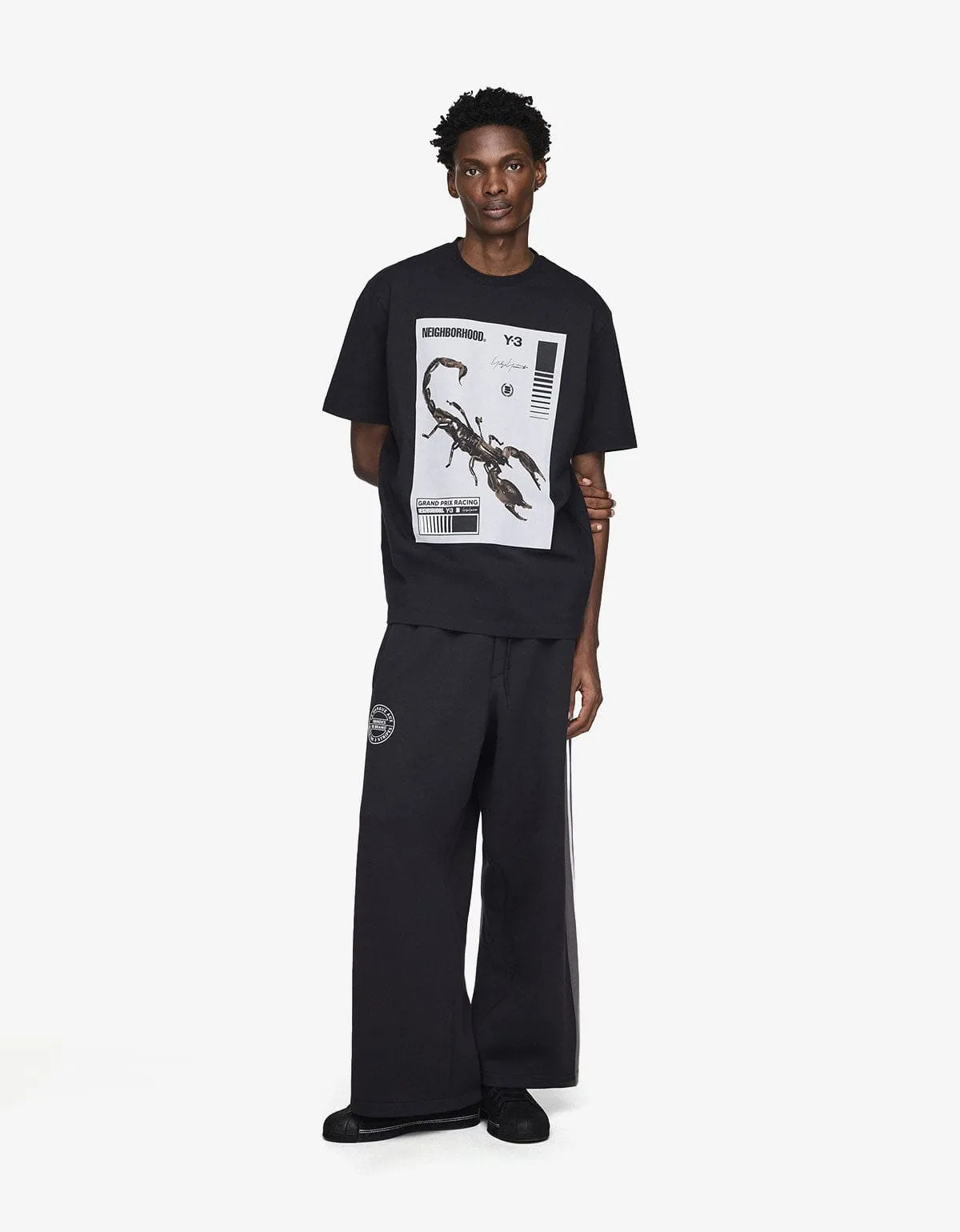 Y-3 Neighborhood Black Graphic T-Shirt sold by Zoo Fashions product image thumbnail 5