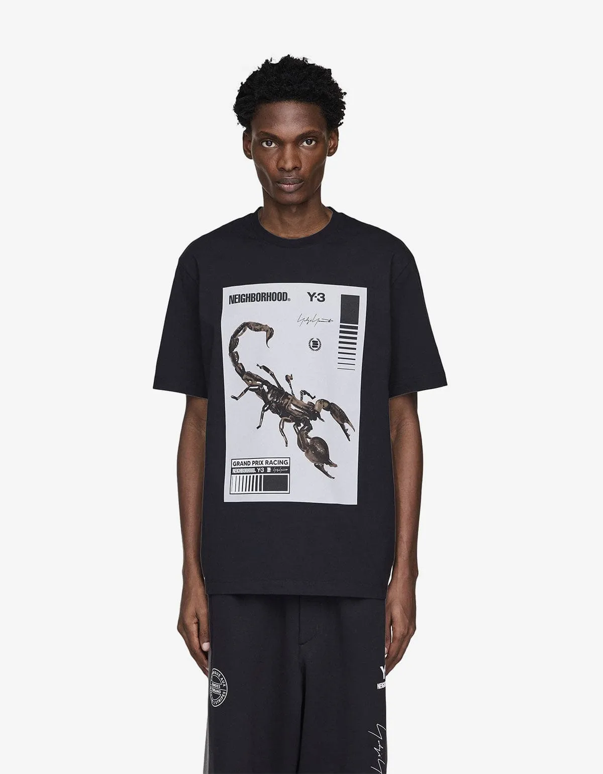 Y-3 Neighborhood Black Graphic T-Shirt sold by Zoo Fashions product image thumbnail 2