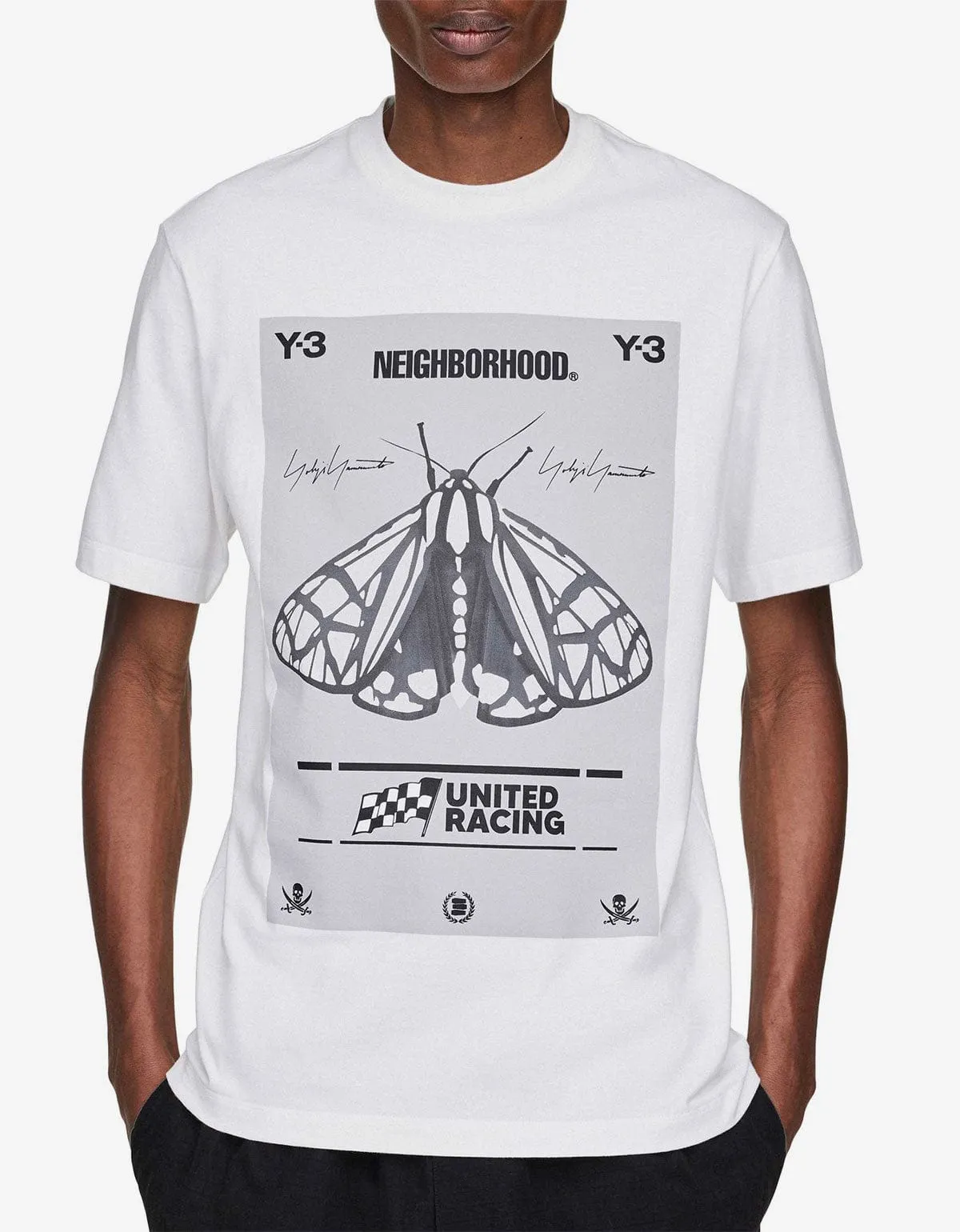 Y-3 Neighborhood White Graphic T-Shirt sold by Zoo Fashions product image thumbnail 5