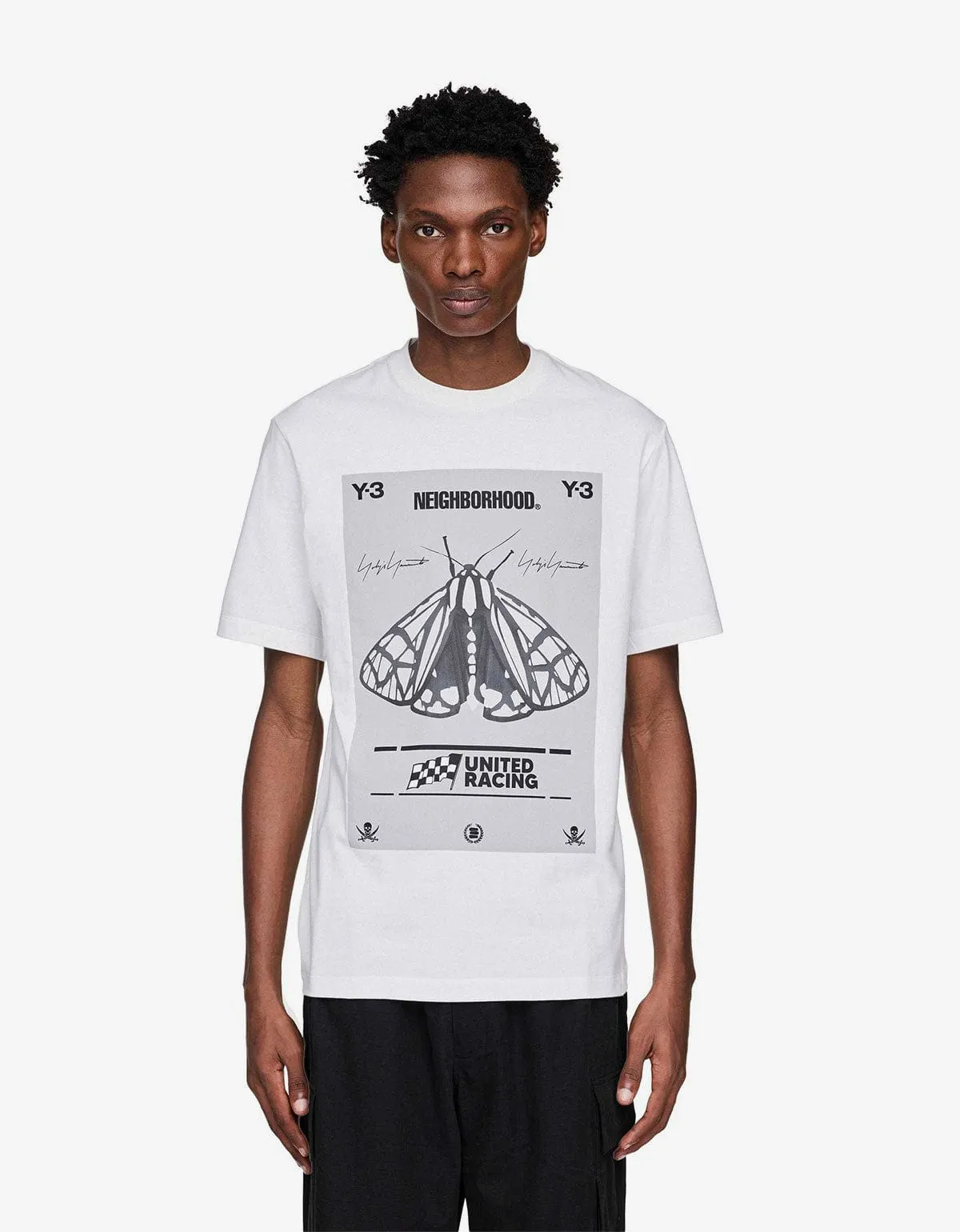Y-3 Neighborhood White Graphic T-Shirt sold by Zoo Fashions product image thumbnail 2