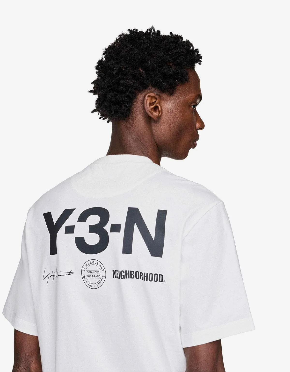 Y-3 Neighborhood White Graphic T-Shirt sold by Zoo Fashions product image thumbnail 4
