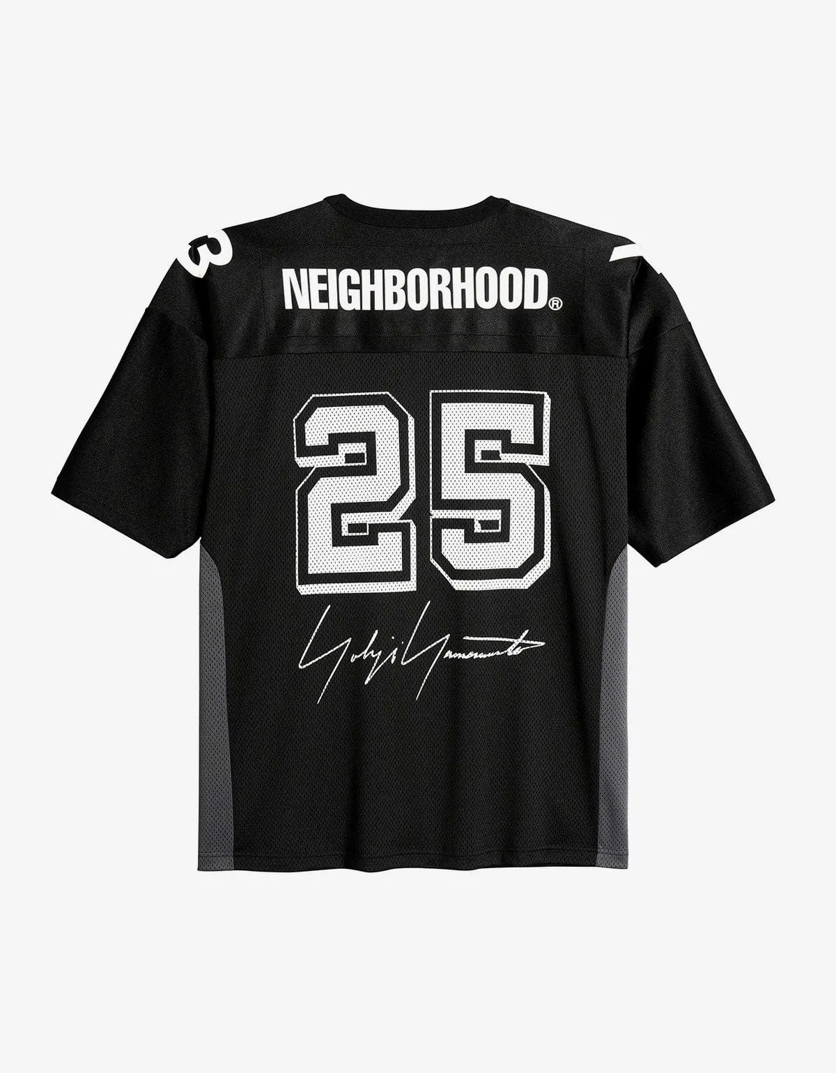 Y-3 Neighborhood Black Football Jersey T-Shirt sold by Zoo Fashions product image thumbnail 3