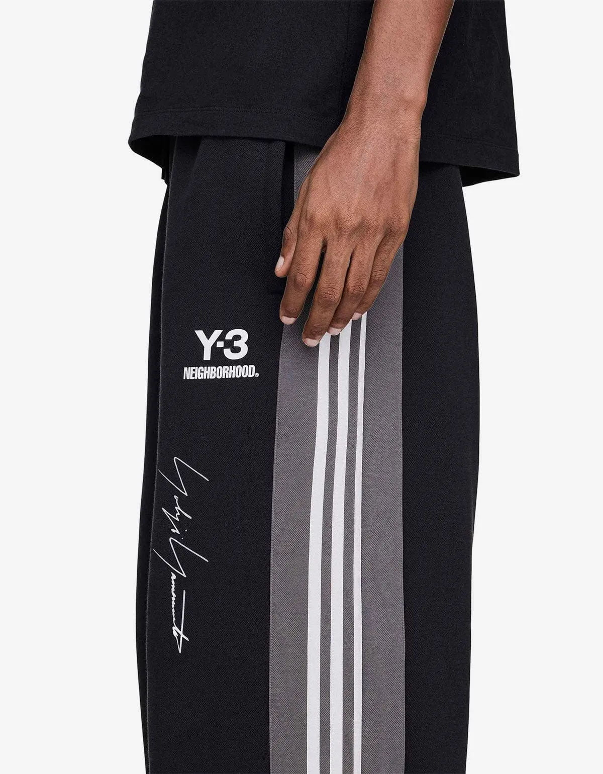 Y-3 Neighborhood Black Track Pants sold by Zoo Fashions product image thumbnail 5
