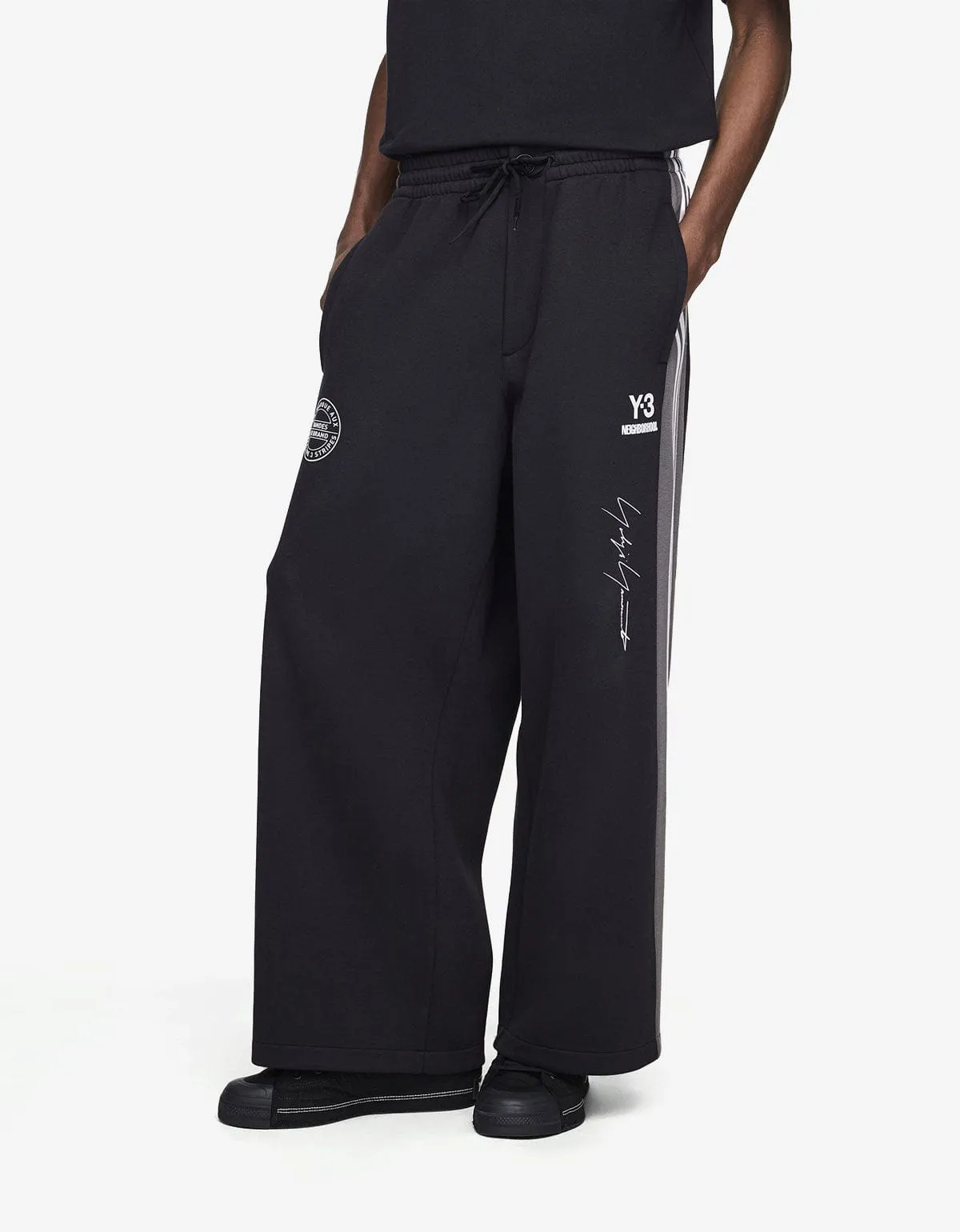 Y-3 Neighborhood Black Track Pants sold by Zoo Fashions product image thumbnail 2