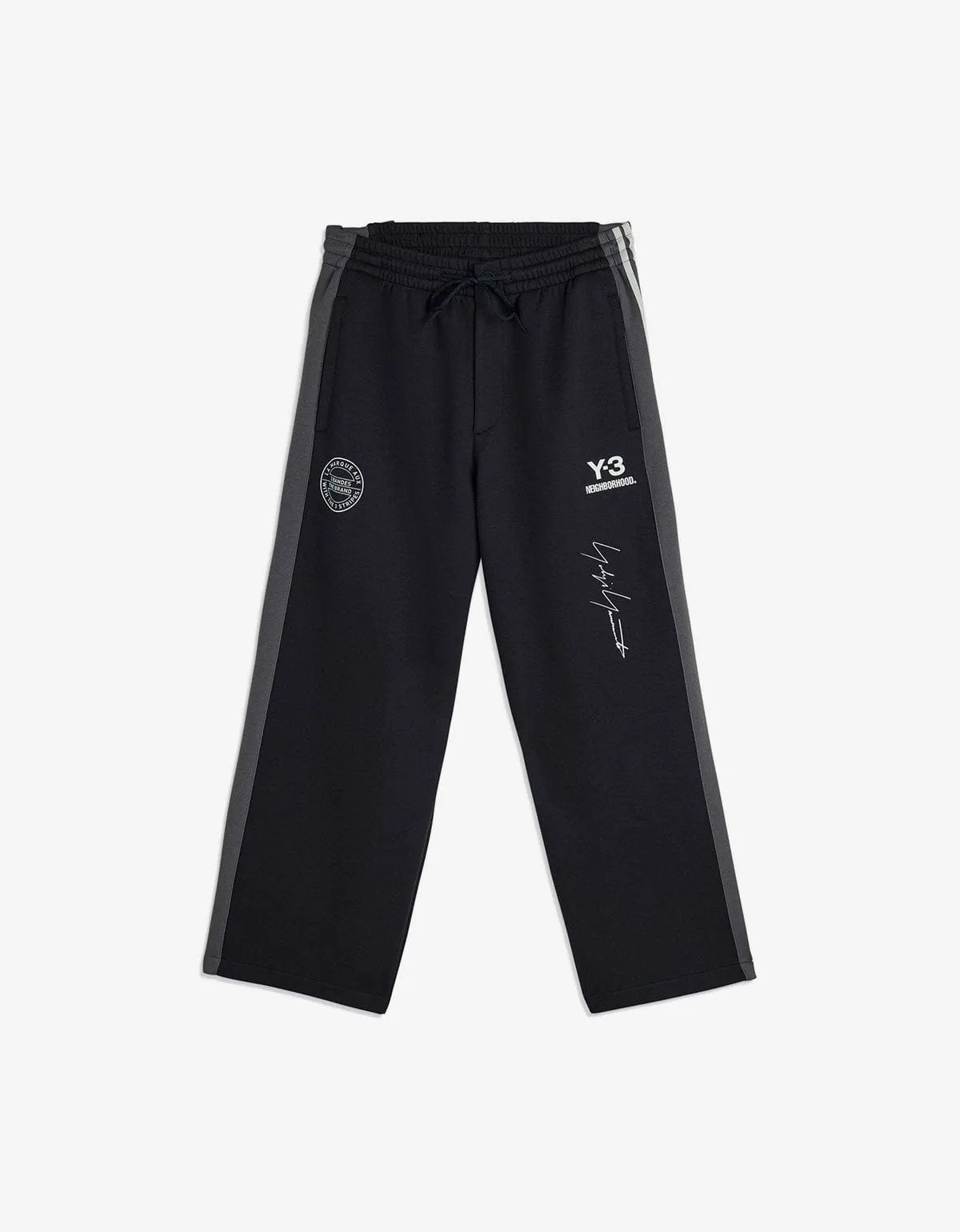 Y-3 Neighborhood Black Track Pants sold by Zoo Fashions