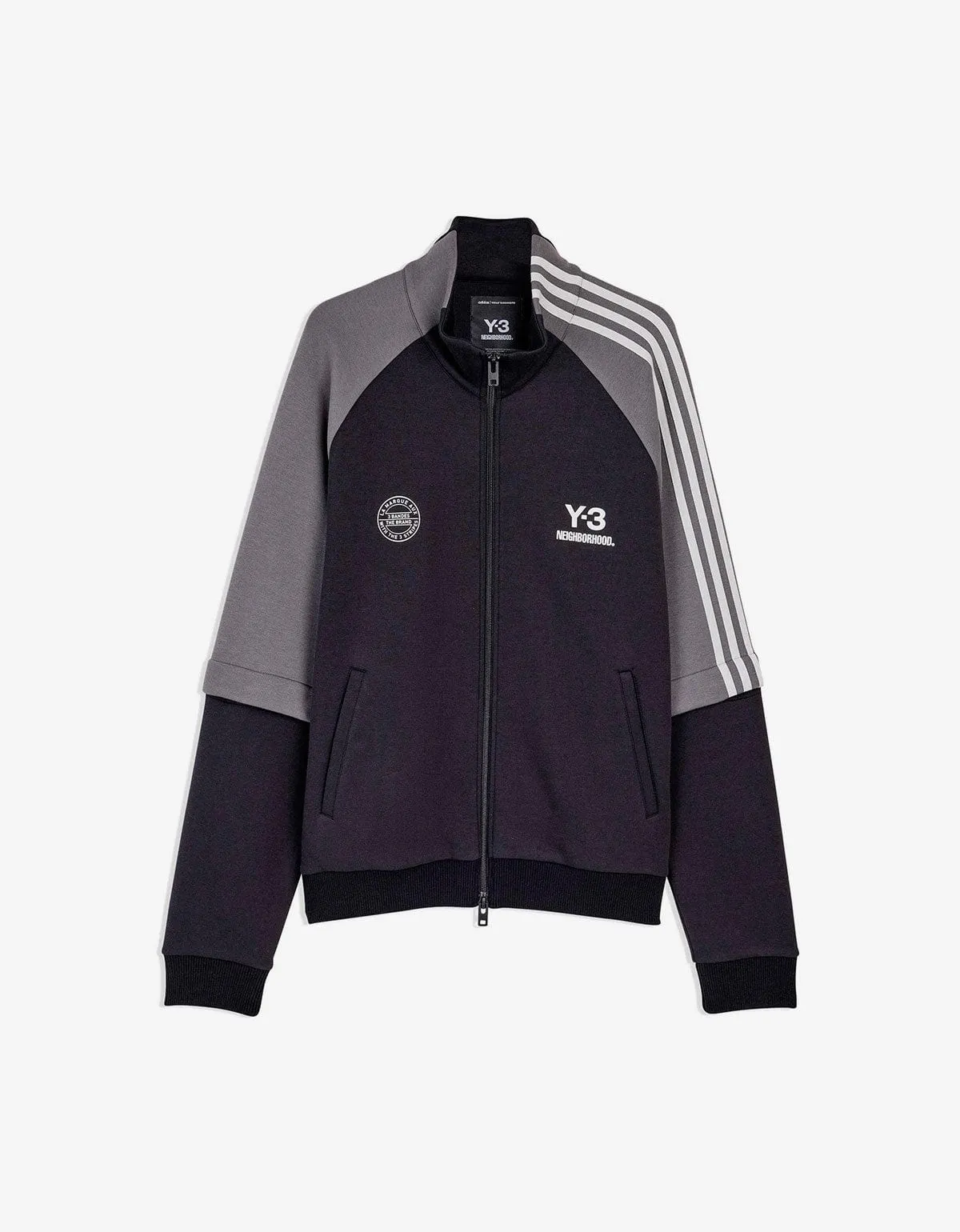 Y-3 Neighborhood Black Track Top sold by Zoo Fashions