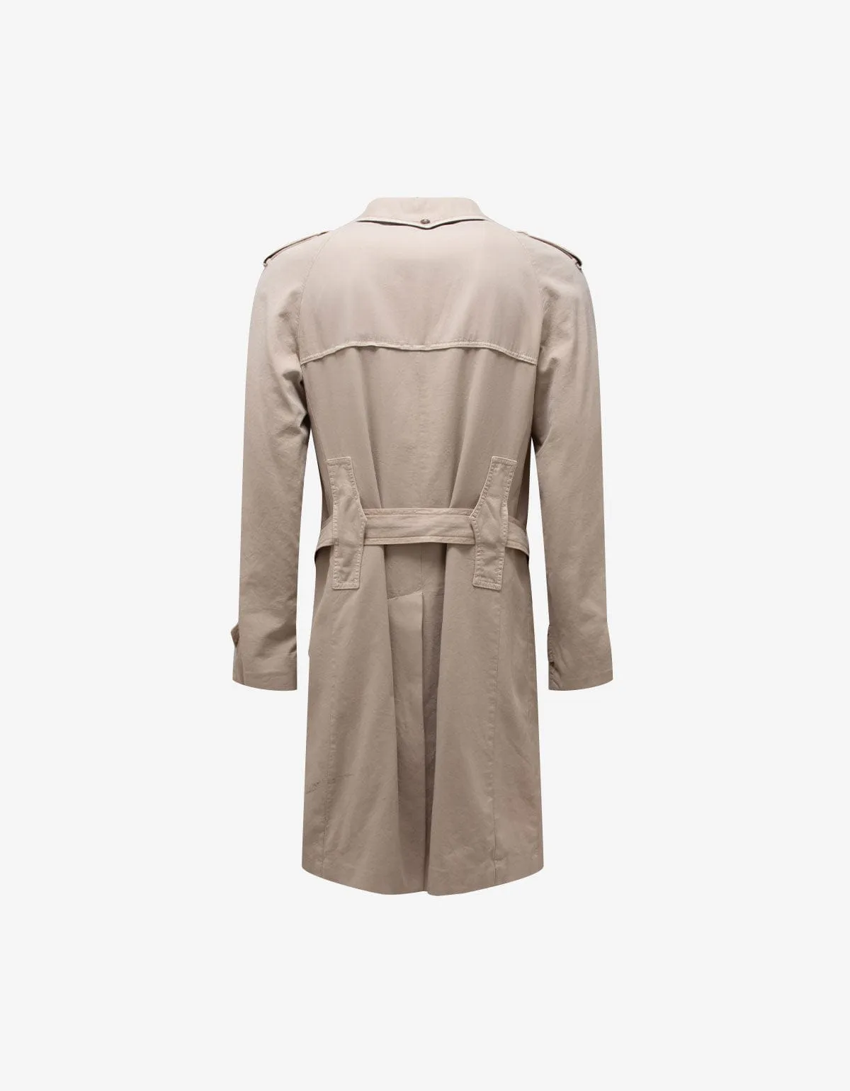 Maison Martin Margiela Beige Trench Coat sold by Zoo Fashions product image thumbnail 2