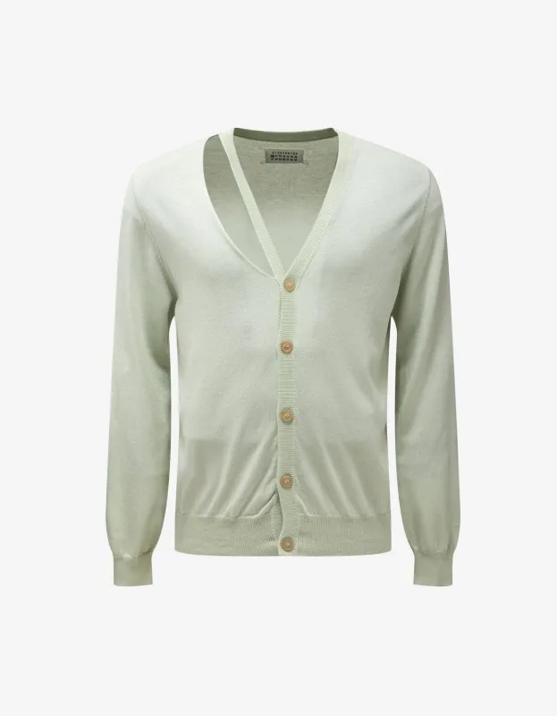Maison Martin Margiela Light Green Cardigan sold by Zoo Fashions