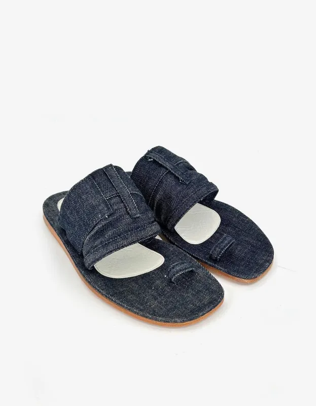 Maison Martin Margiela Blue Denim Sandals made by Zoo Fashions