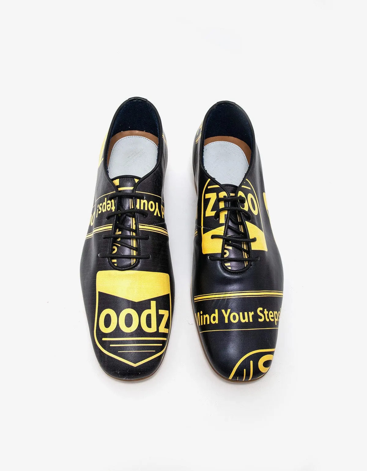 Maison Martin Margiela Black Print Leather Shoes - SS08 sold by Zoo Fashions product image thumbnail 5