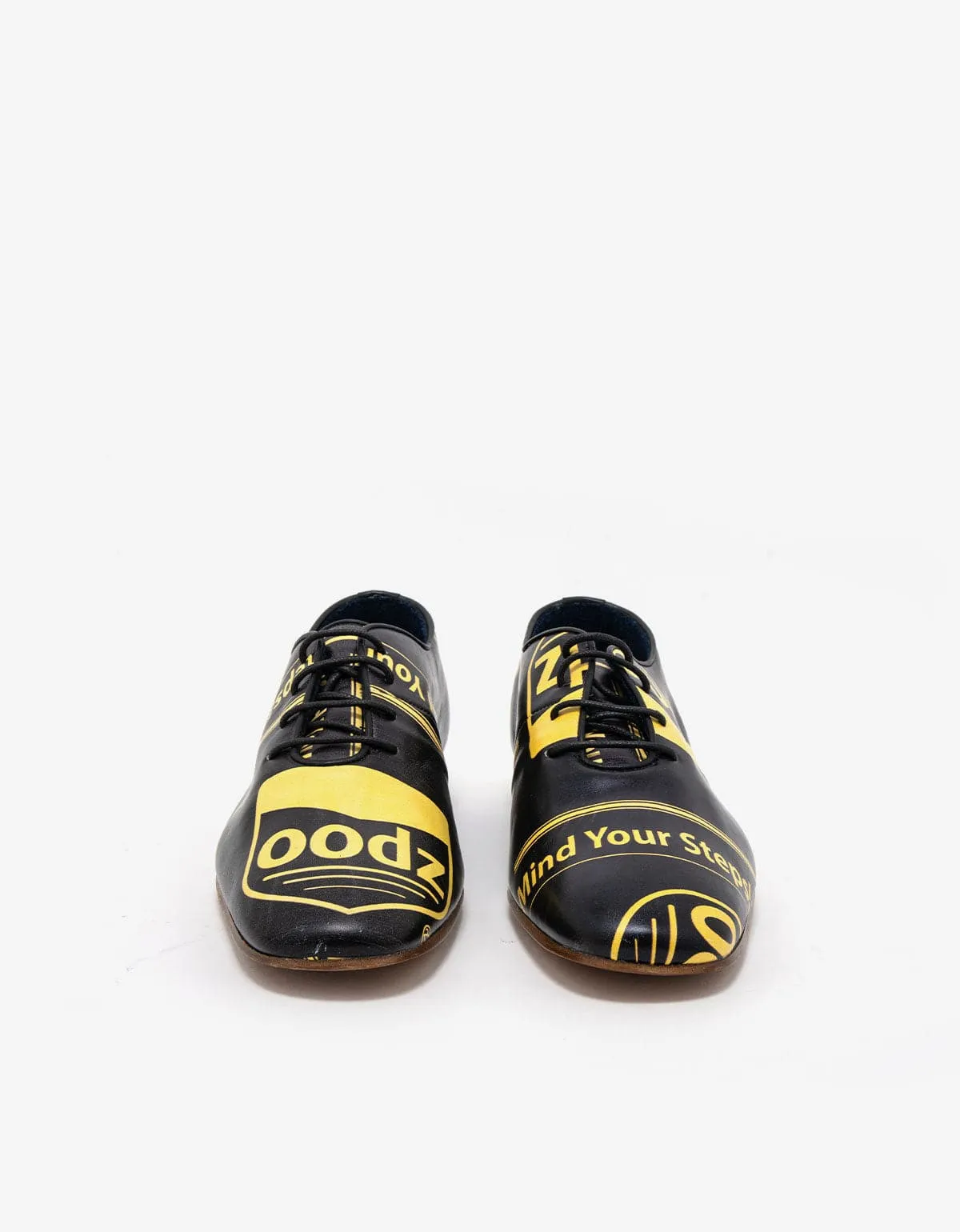 Maison Martin Margiela Black Print Leather Shoes - SS08 sold by Zoo Fashions product image thumbnail 3