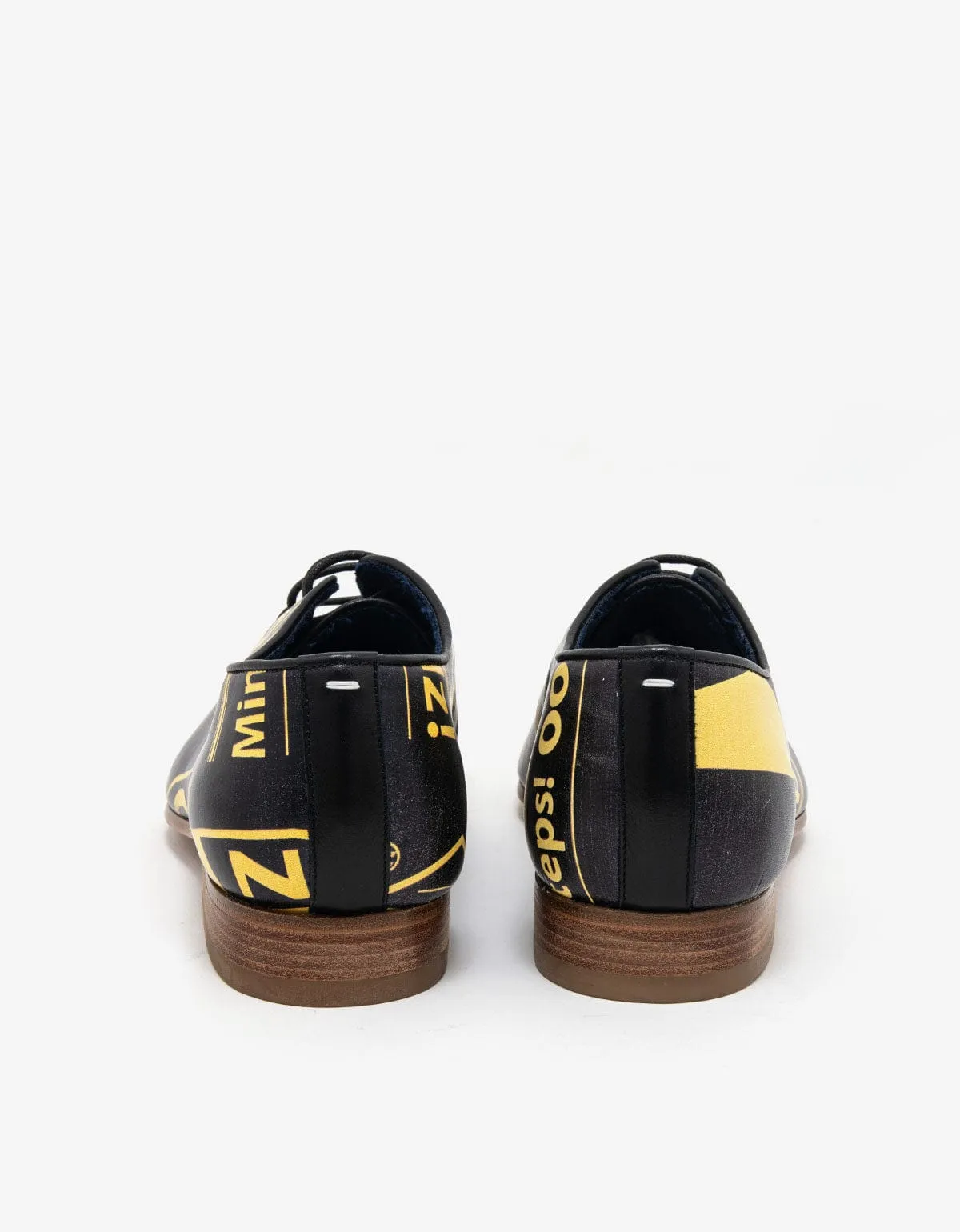 Maison Martin Margiela Black Print Leather Shoes - SS08 sold by Zoo Fashions product image thumbnail 4