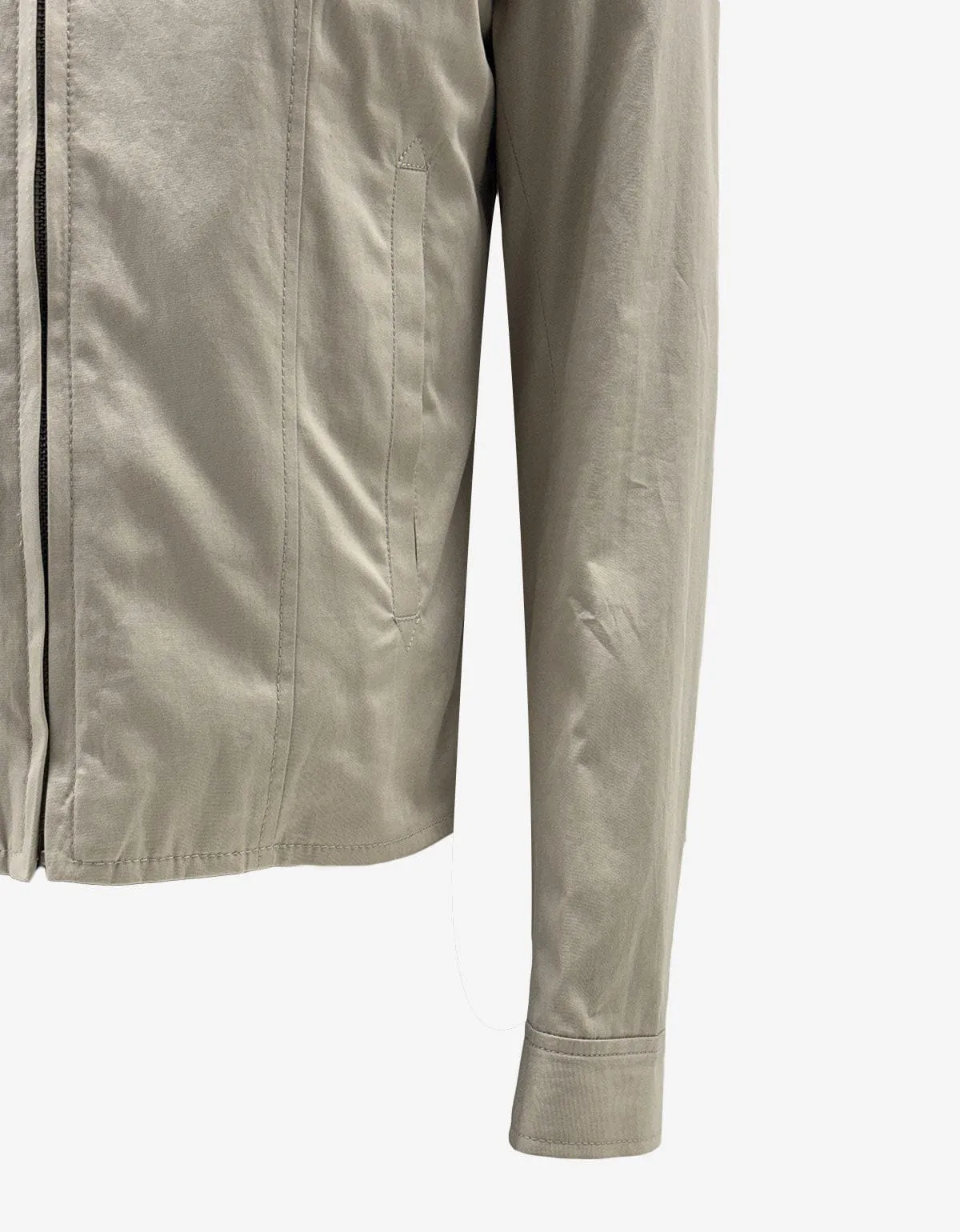 Maison Martin Margiela Grey Cotton Bomber Jacket sold by Zoo Fashions product image thumbnail 4