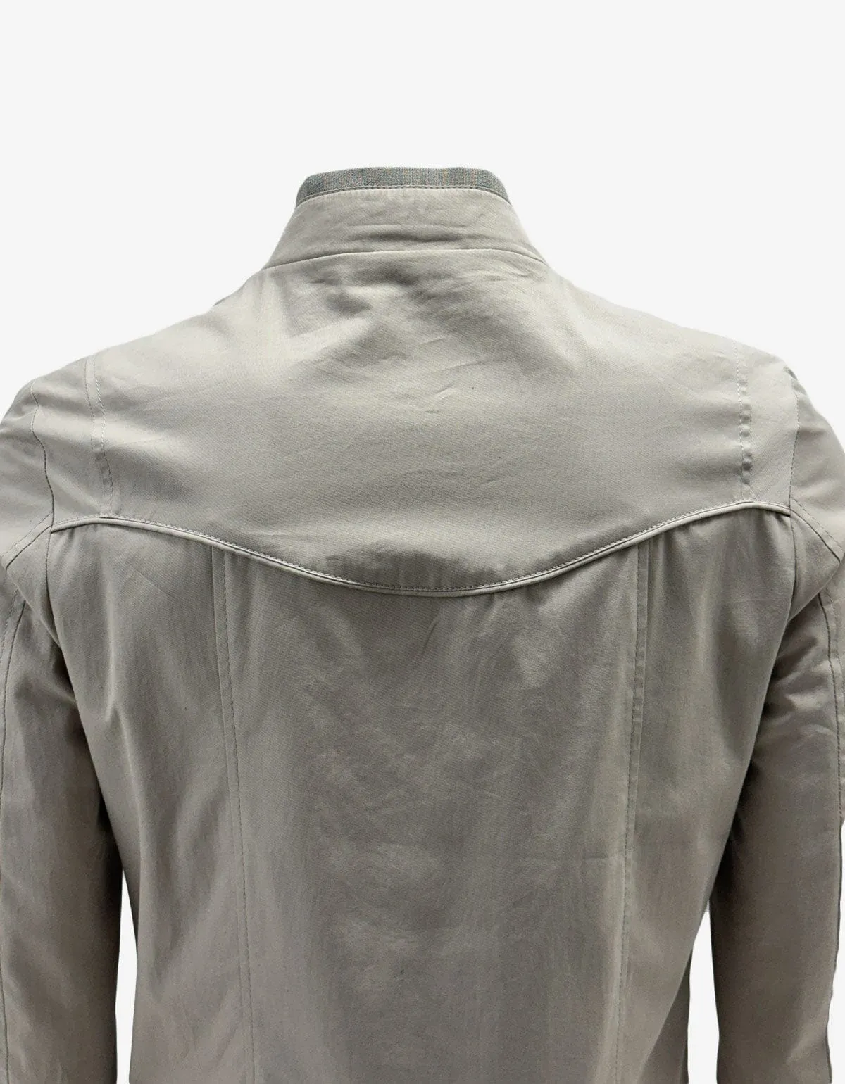 Maison Martin Margiela Grey Cotton Bomber Jacket sold by Zoo Fashions product image thumbnail 5