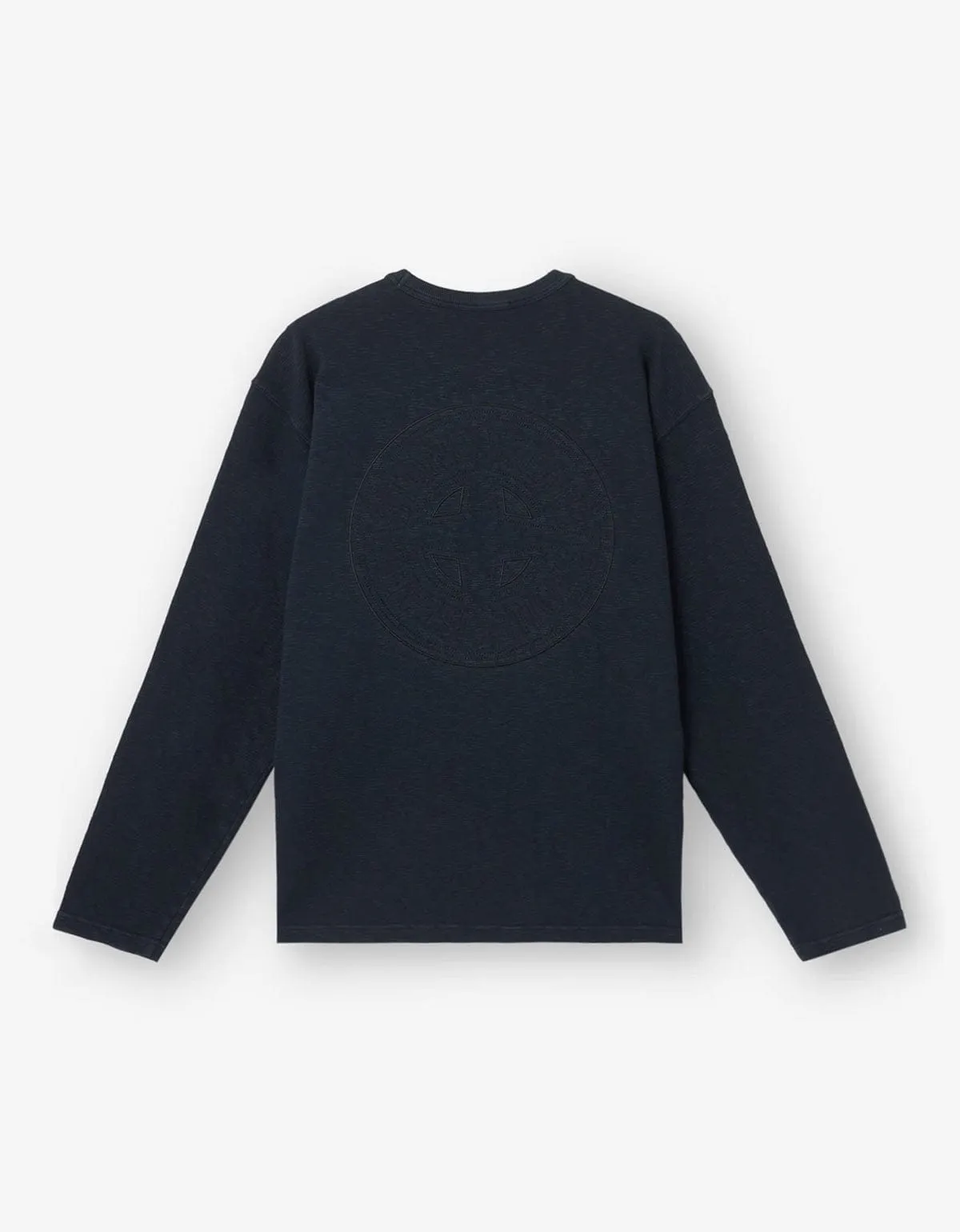 Stone Island Blue Vanisé Old Effect Long Sleeve T-Shirt sold by Zoo Fashions product image thumbnail 2