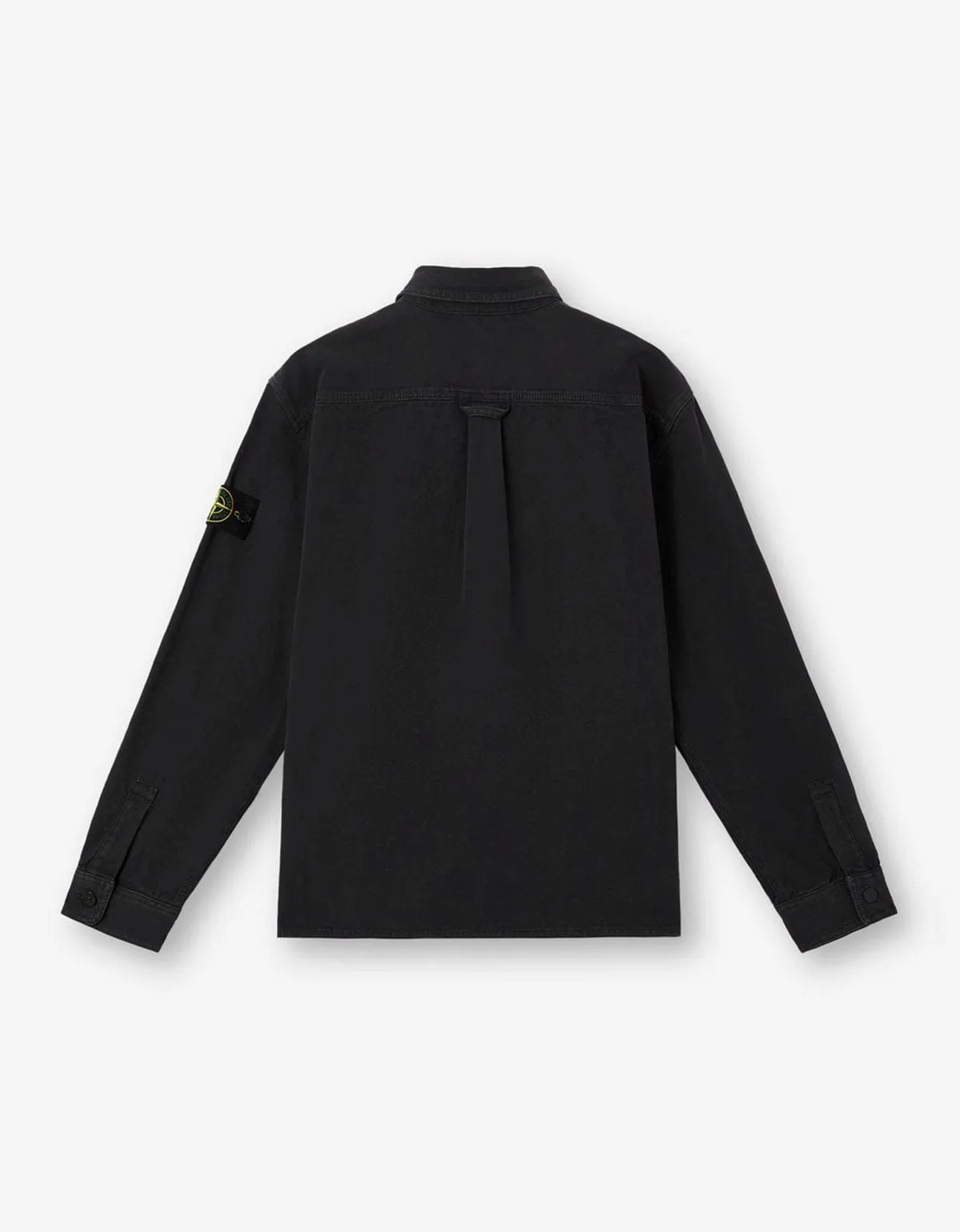 Stone Island Black Old Effect Overshirt sold by Zoo Fashions product image thumbnail 2