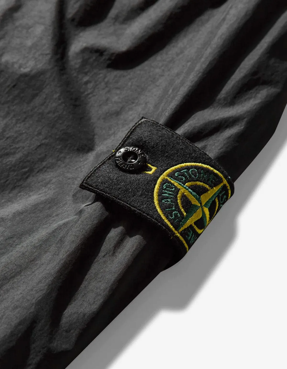 Stone Island Black Crinkle Reps R-NY Overshirt sold by Zoo Fashions product image thumbnail 3