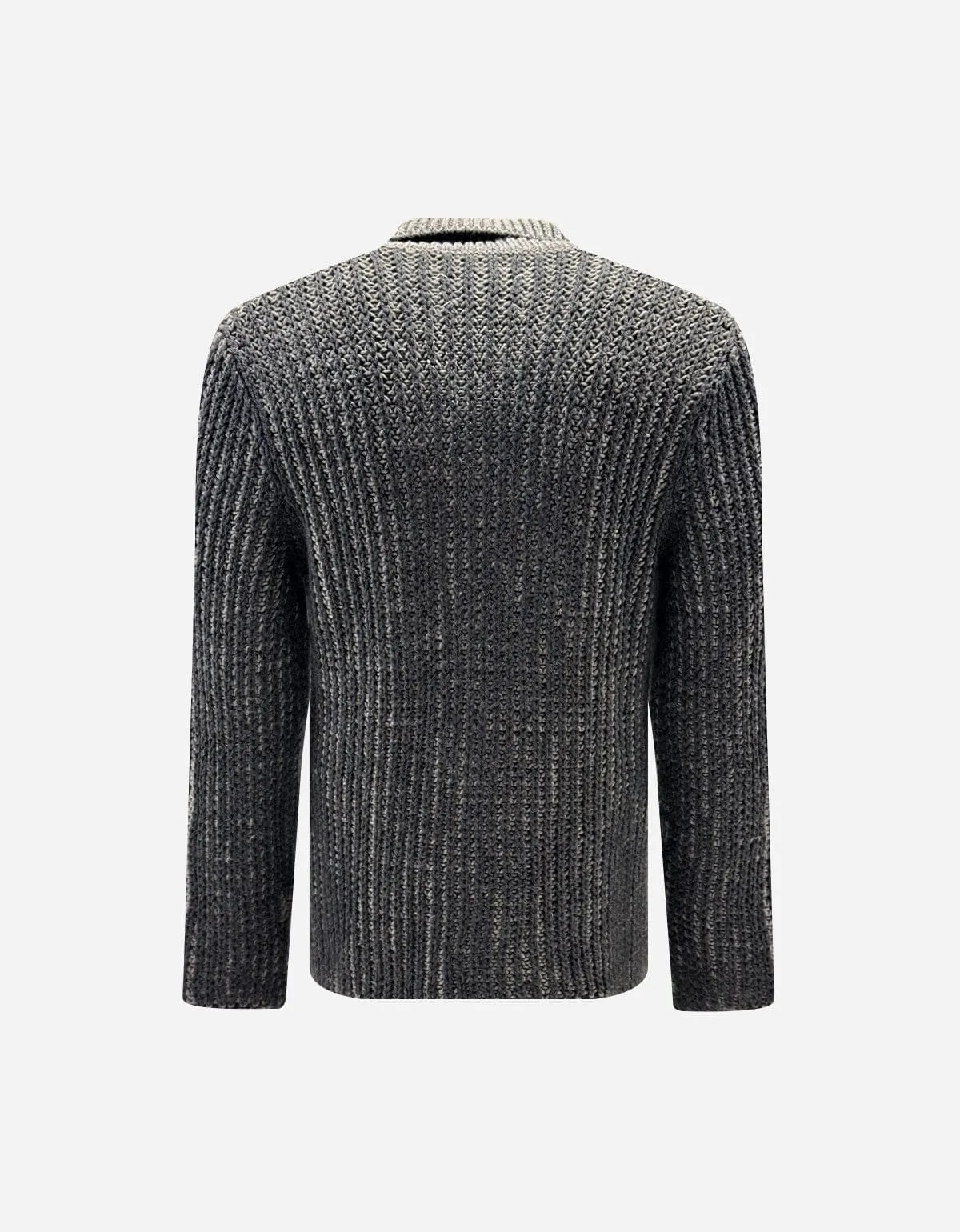 Maison Martin Margiela Grey Wool Shawl Collar Cardigan sold by Zoo Fashions product image thumbnail 2