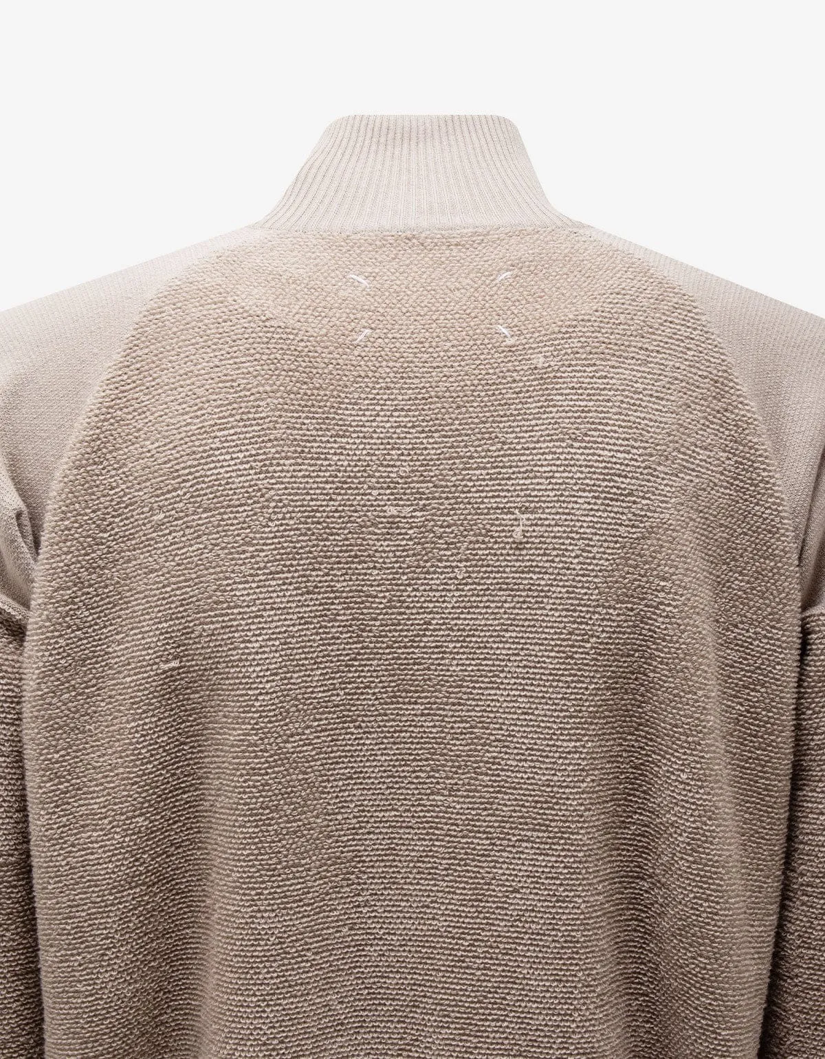 Maison Martin Margiela Beige French Terry Zip Cardigan sold by Zoo Fashions product image thumbnail 3