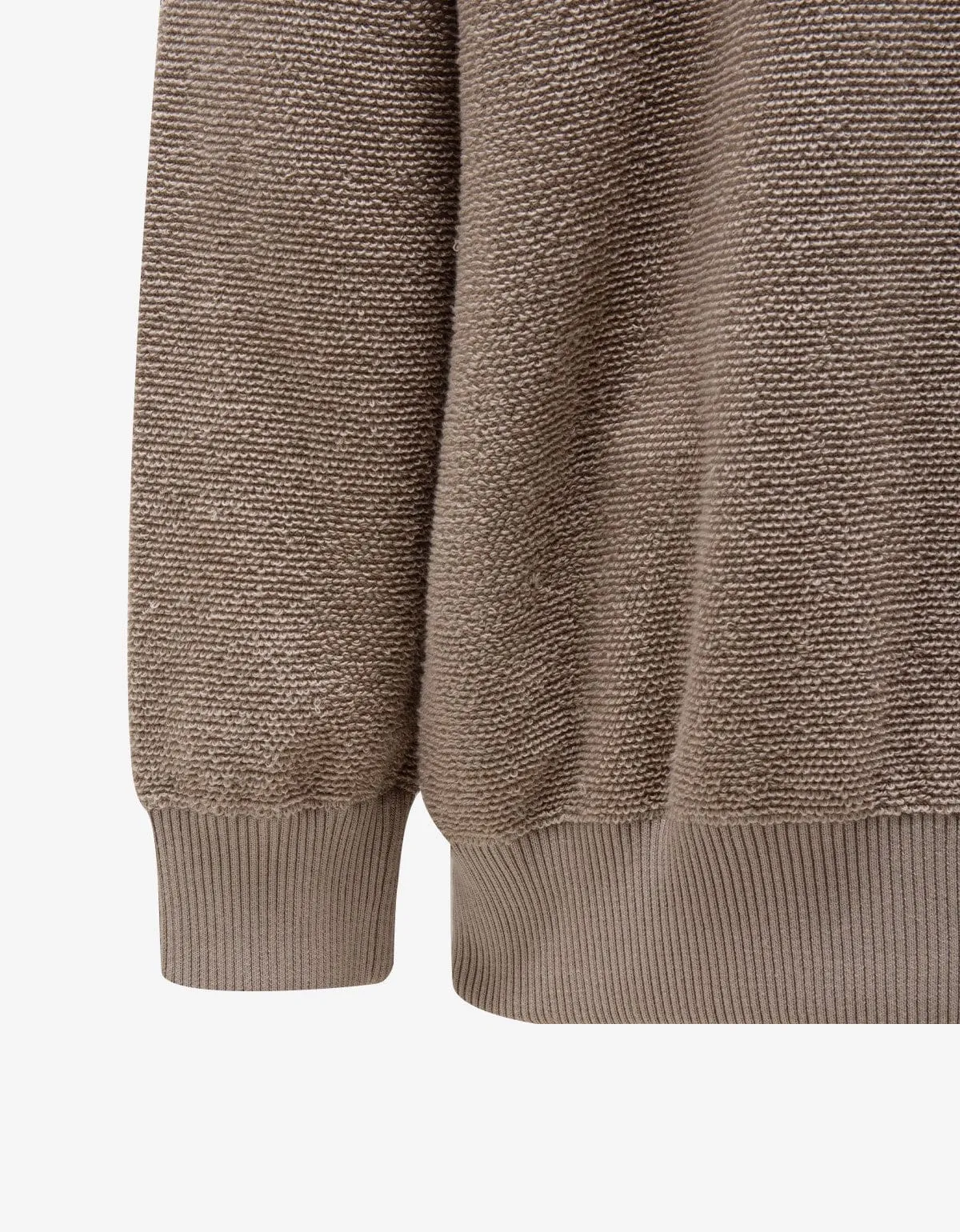 Maison Martin Margiela Beige French Terry Zip Cardigan sold by Zoo Fashions product image thumbnail 4