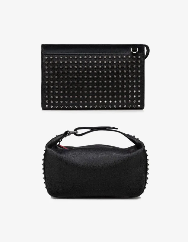 Christian Louboutin Black Funky Crosssbody & Wash Bag Set sold by Zoo Fashions