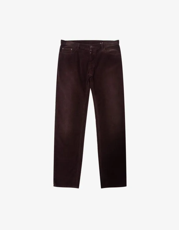 Maison Martin Margiela Brown Corduroy Jeans sold by Zoo Fashions