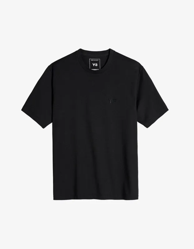 Y-3 Black Logo Regular T-Shirt sold by Zoo Fashions
