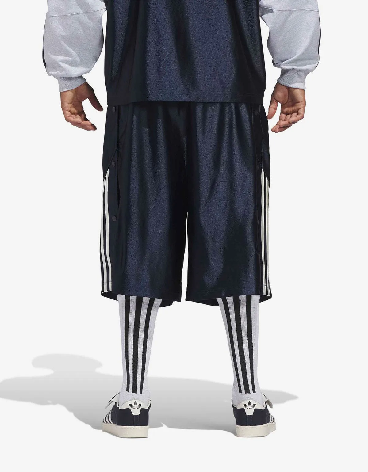 Willy Chavarria x Adidas Blue Dazzle Snap Shorts sold by Zoo Fashions product image thumbnail 4