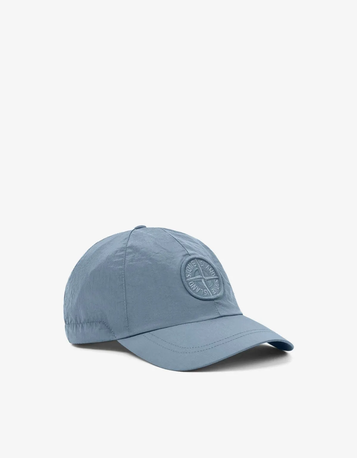 Stone Island Avio Blue Nylon Metal Baseball Cap sold by Zoo Fashions