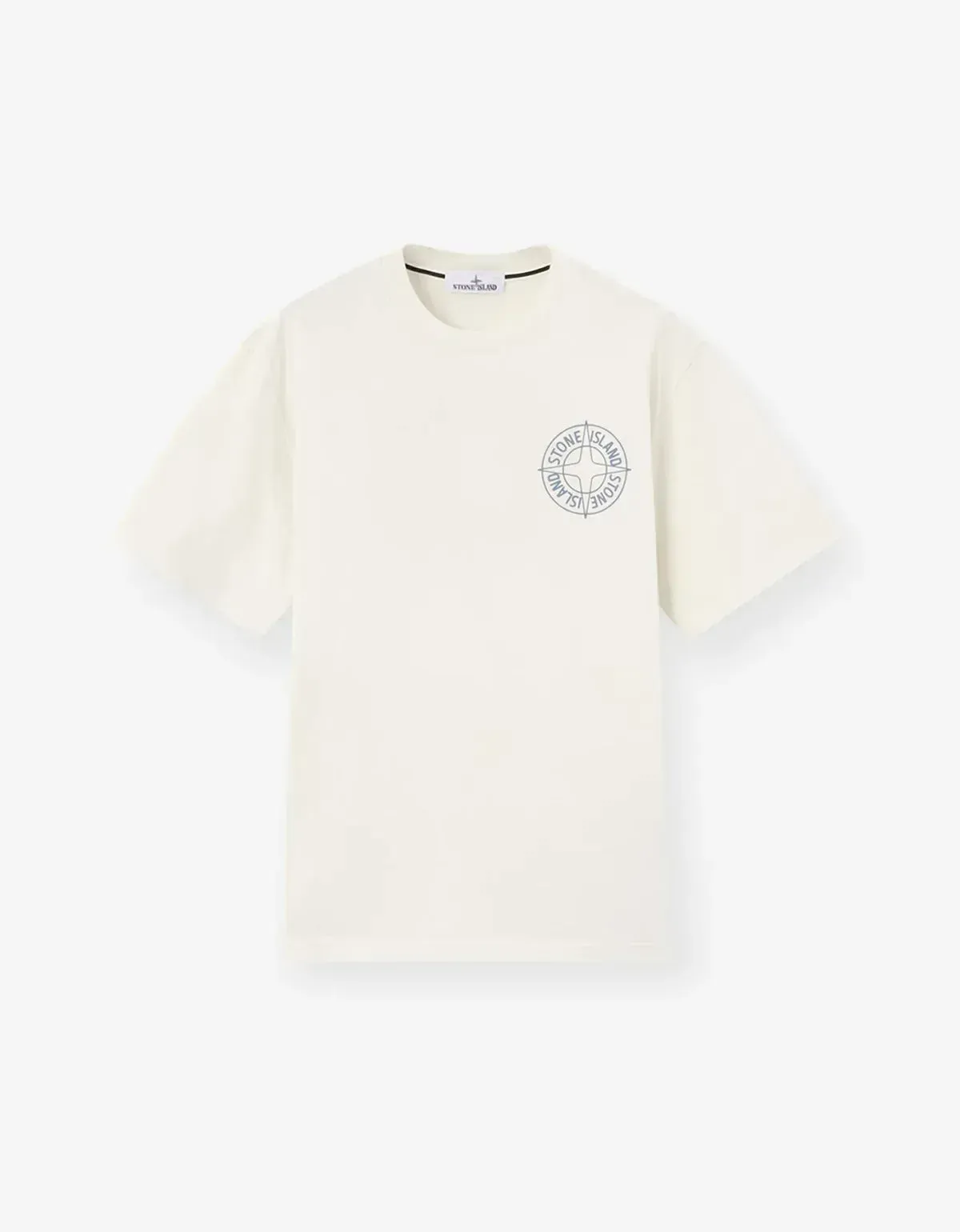 Stone Island White Outline Compass Print T-Shirt sold by Zoo Fashions