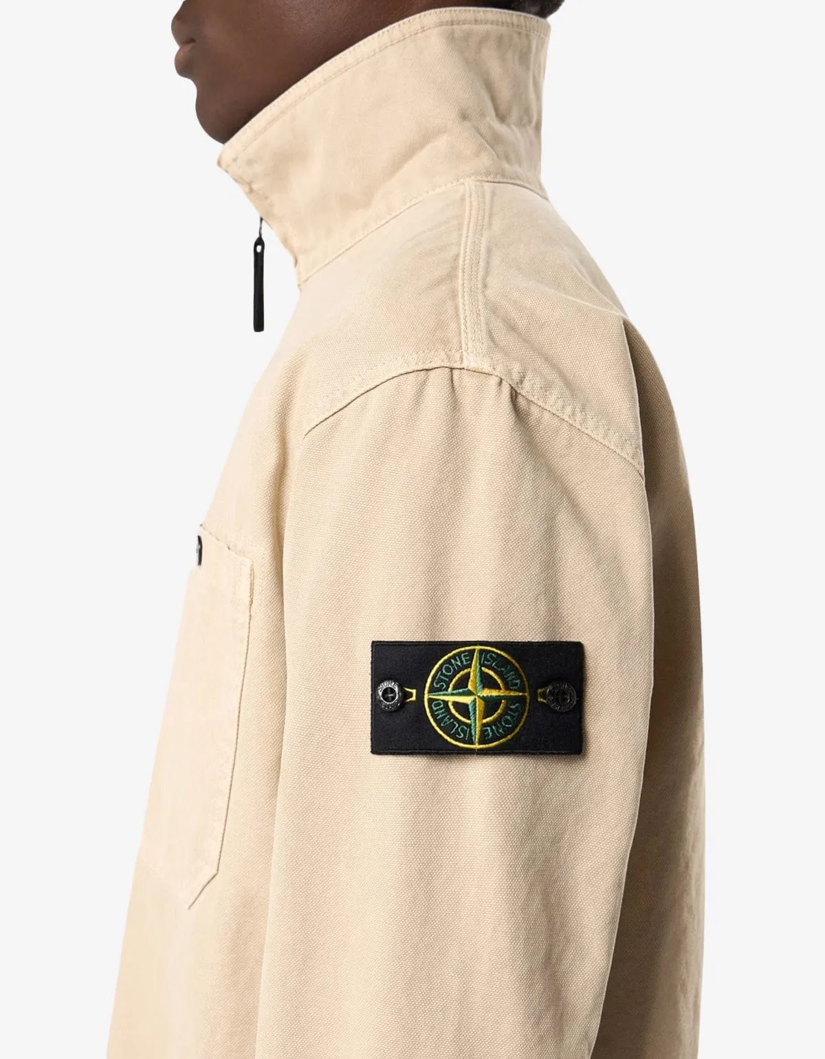 Stone Island Beige Old Effect Overshirt sold by Zoo Fashions product image thumbnail 3